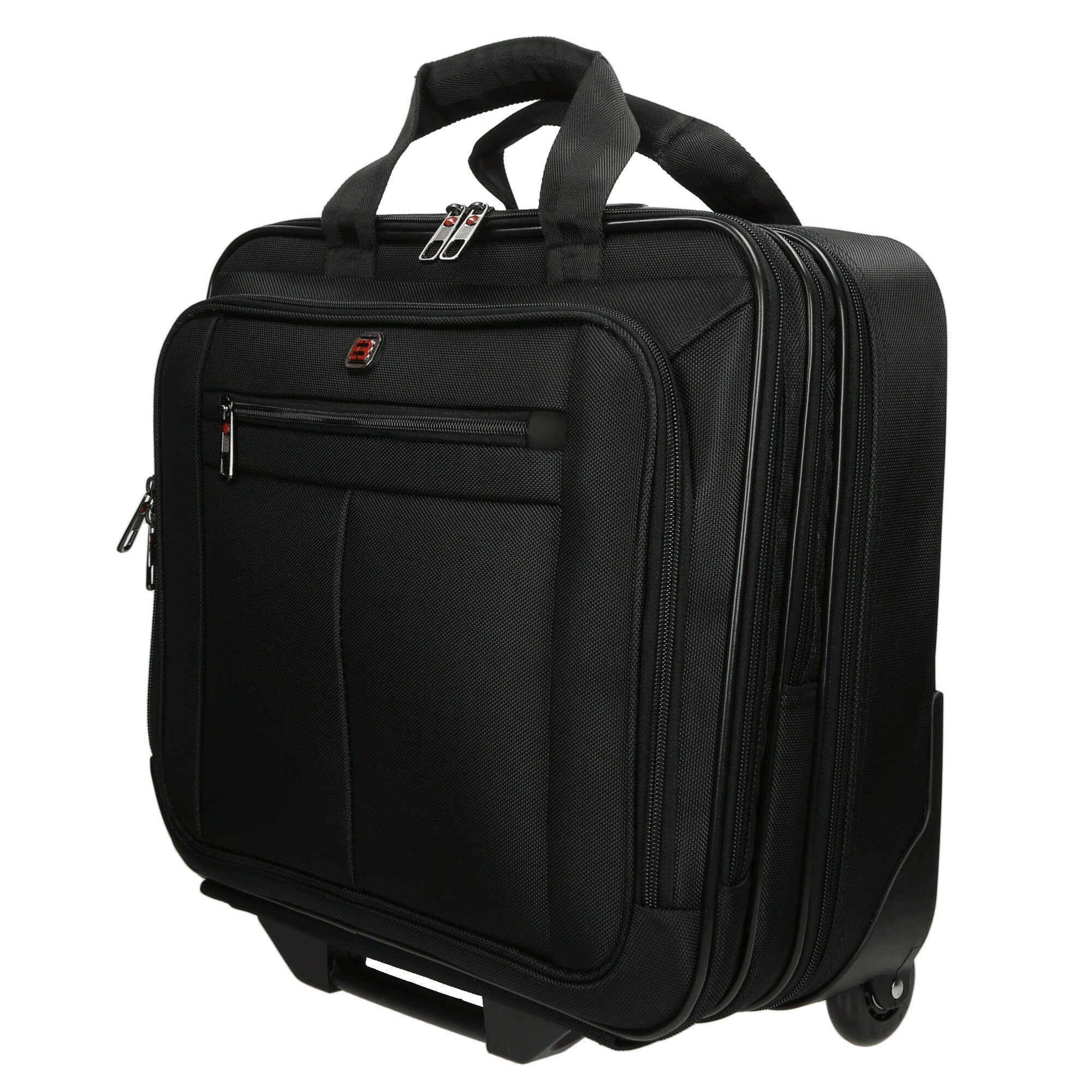 (1-tlg), Laptop-Trolley Laptoptasche HTI-Living Laptoptasche Schwarz Trolleybag 38 Businesstasche