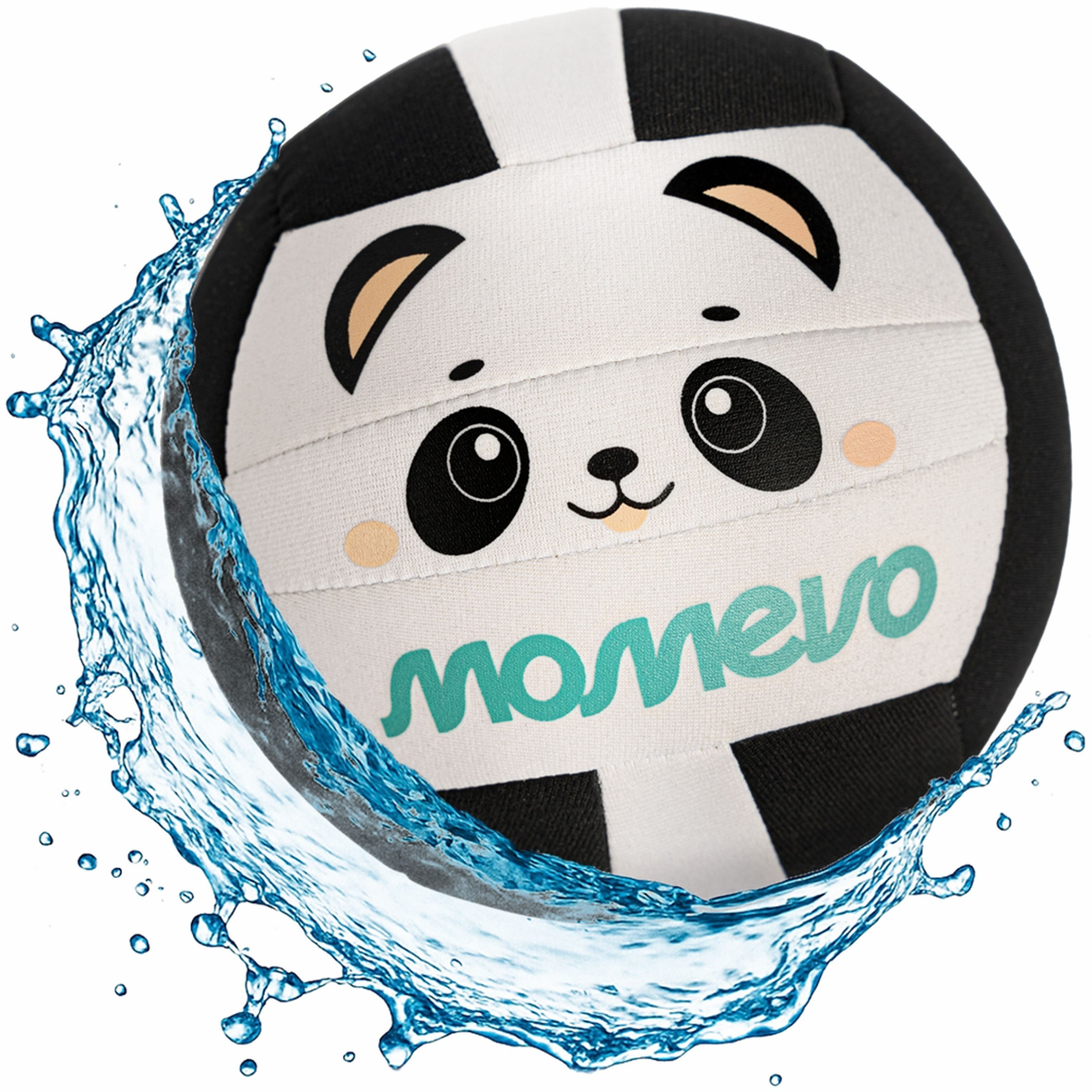 Momevo Beachball Beachbuddy Neopren Wasserball - Weicher Kinderball Größe 2