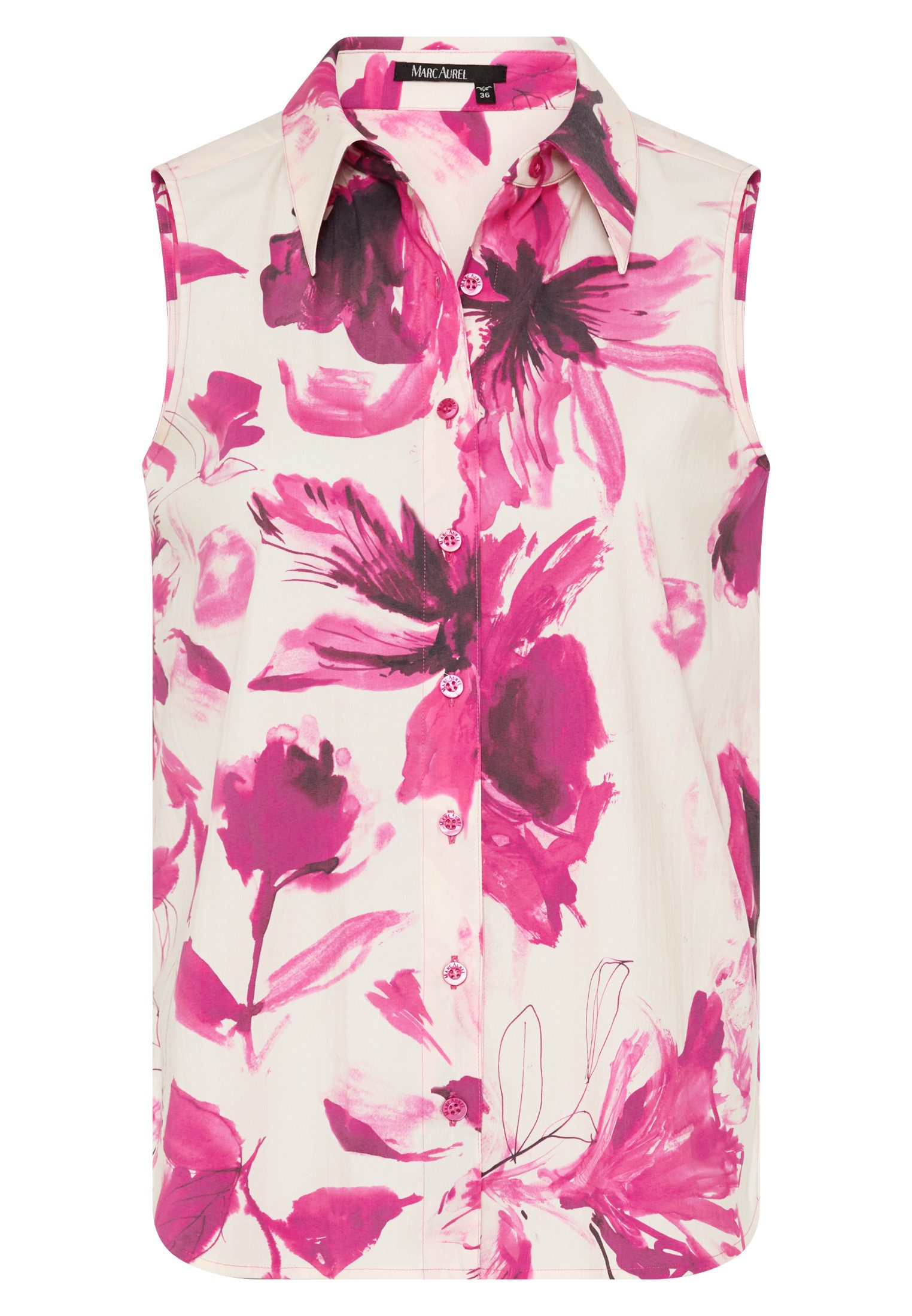 MARC AUREL Hemdbluse mit Blumenprint