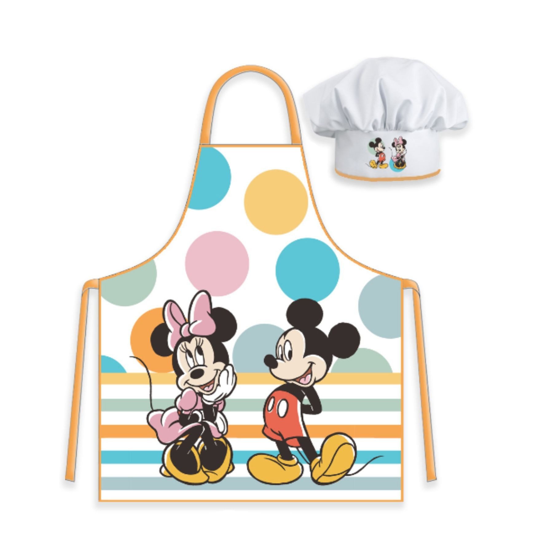 Disney Mickey Mouse Kochschürze Küchenset – Schürze und Mütze für kleine Köche