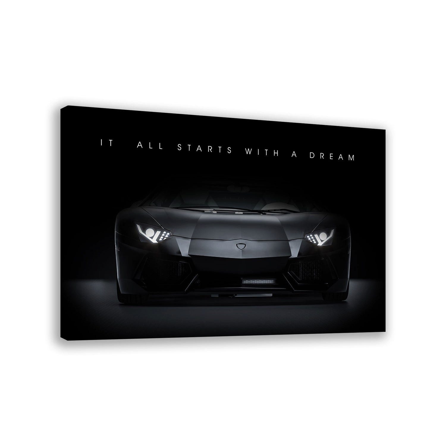 Artedinoi Leinwandbild Motivation Auto Sportwagen Wandbild Leinwandbild Kunstdruck XL Deko