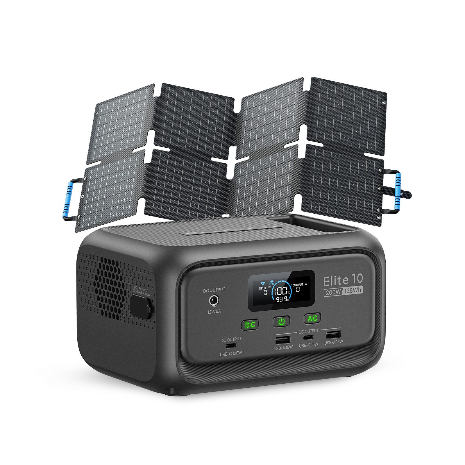 BLUETTI Stromerzeuger Elite 10 Solargenerator 200W / 128Wh Mini-Tragbare Po günstig online kaufen