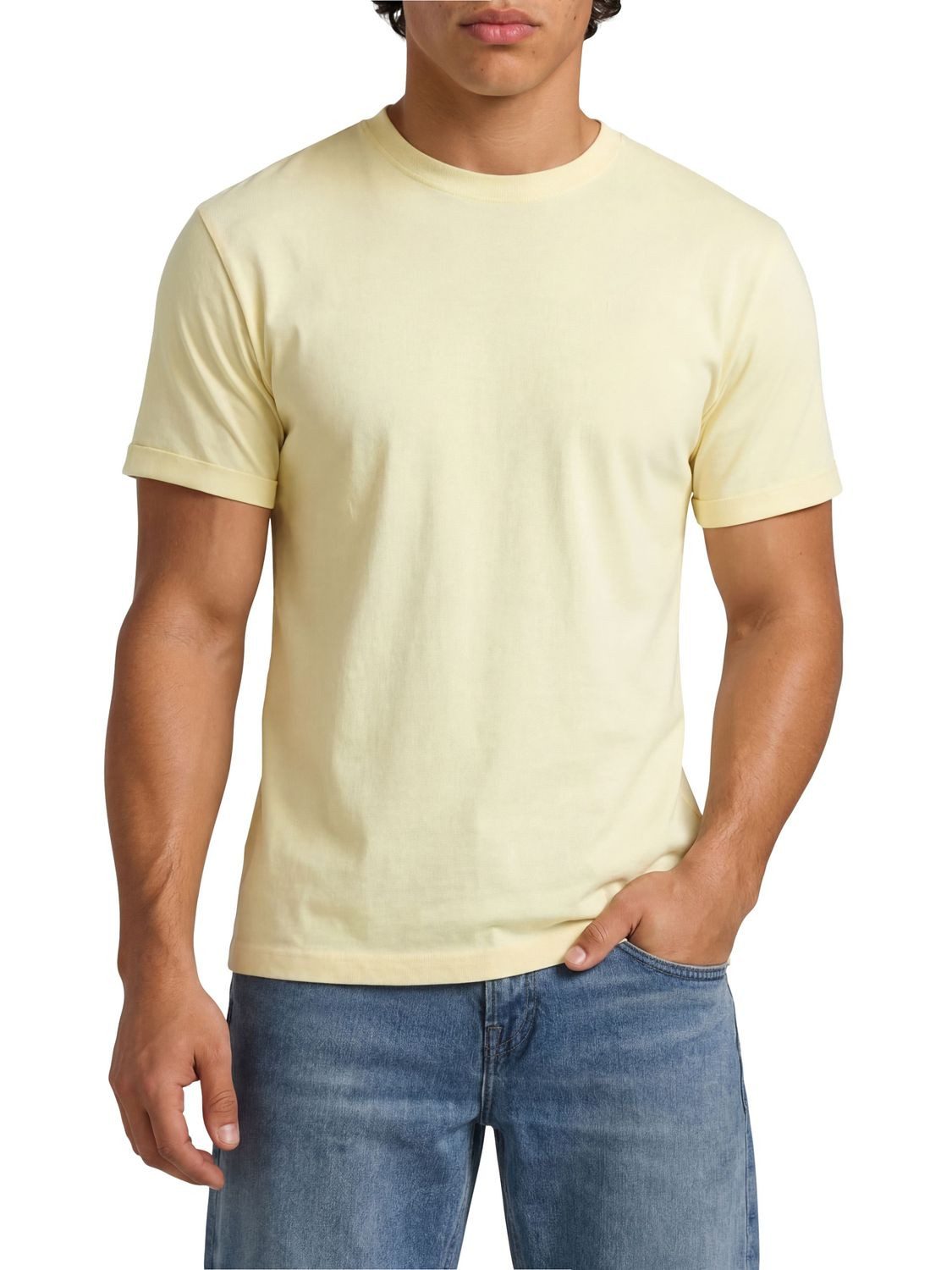 DENIMFY T-Shirt Herren Basic Shirt DFDiego 3er Set Regular Fit (Vorteilspack, 3-tlg) Kurzarm Tee Shirt mit Rundhalsausschnitt aus 100% Baumwolle