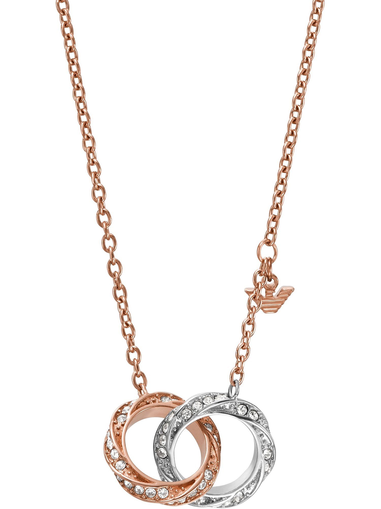 Emporio Armani Collier Emporio Armani Damen-Kette Edelstahl Glasstein günstig online kaufen