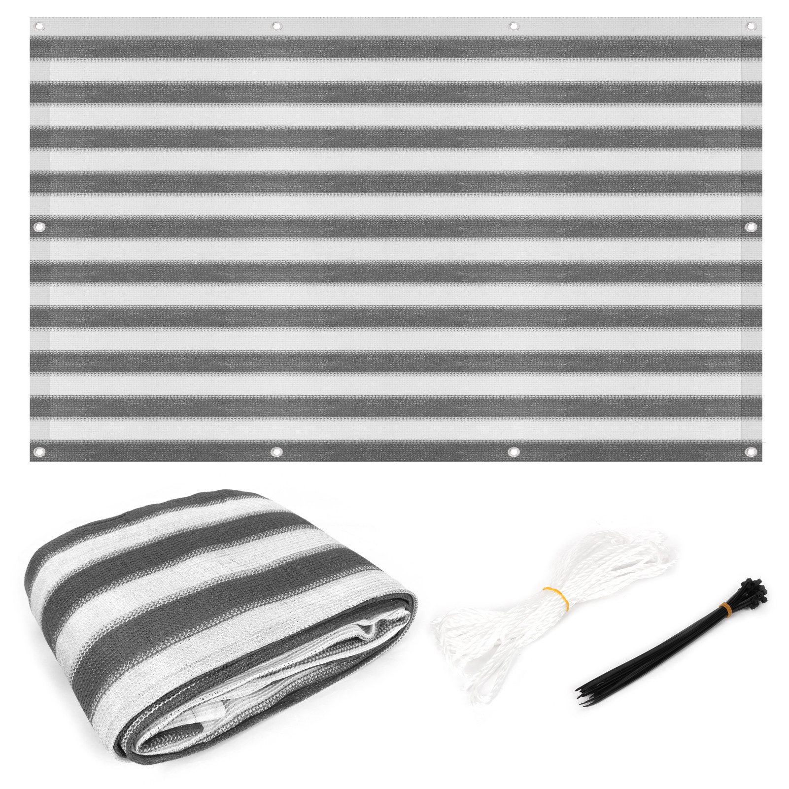 Balkonsichtschutz Balkonbespannung Windschutz Sonnenschutz Balkonverkleidung 1mx5m