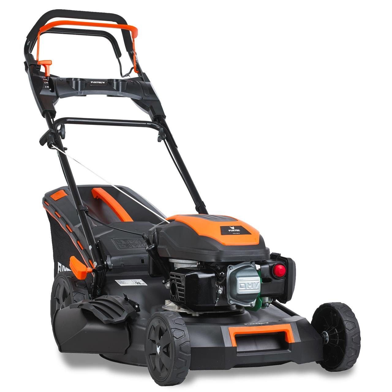 FUXTEC Benzinrasenmäher FX-RM5170PRO, 51 cm Schnittbreite, 51 cm Schnittbreite, 60 L Fangkorb, 4in1 Funktion, 3,9 PS, 170 ccm