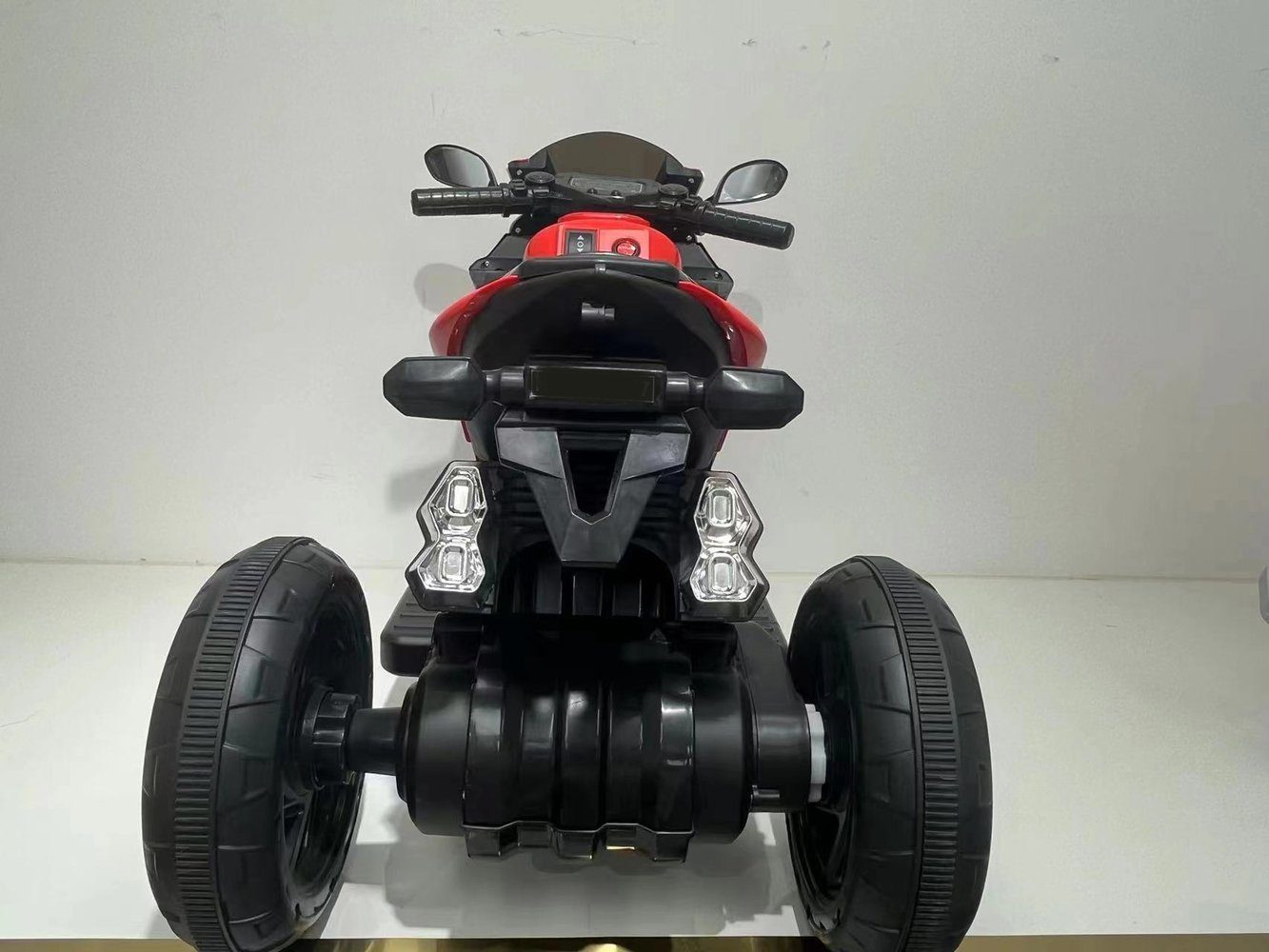 2x380W Elektromotorrad 6V Kinderfahrzeug Elektro-Kindermotorrad BoGi Rot