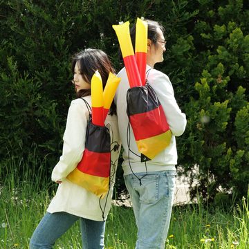 GalaxyCat Kostüm Fußball EM 2024 Deutschland Fan Set für Damen, 11-teilig, Fanpaket, Fan Paket Deutschland