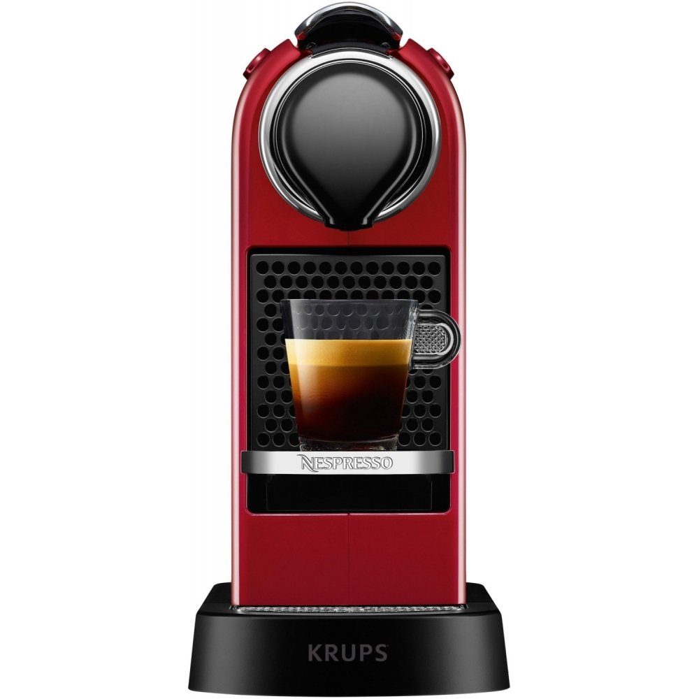 Krups Kapsel-/Kaffeepadmaschine Nespresso XN7415 New CitiZ - Kapselmaschine  - rot online kaufen | OTTO