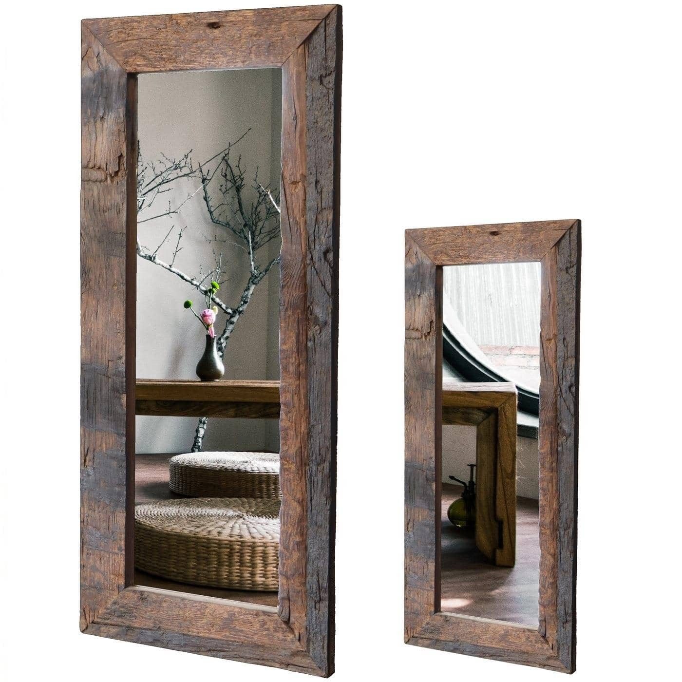 baario Ganzkörperspiegel Wandspiegel GASCOG Altholz, Badezimmerspiegel recy günstig online kaufen
