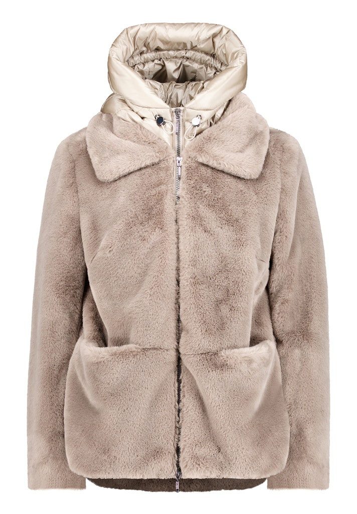 Amber & June Winterjacke Jacke PlUEsch