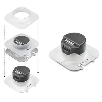 LEDANDO LED Einbaustrahler IP44 LED Treppenbeleuchtung Set KID aus Aluminium / Weiß und Acrylglas