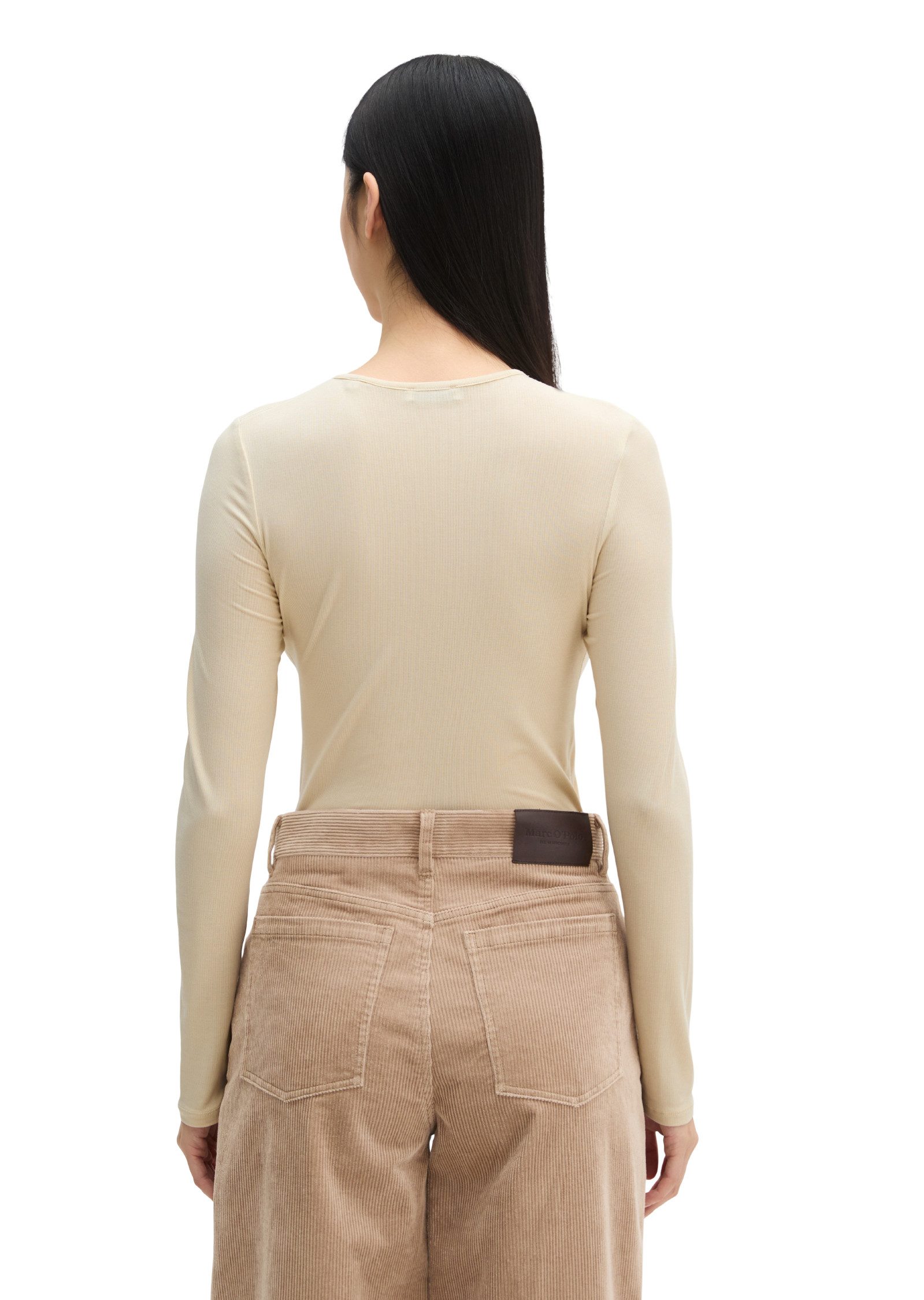 Marc O'Polo Langarmshirt aus TENCEL™ Modal-Stretch – Bild 3 von 5