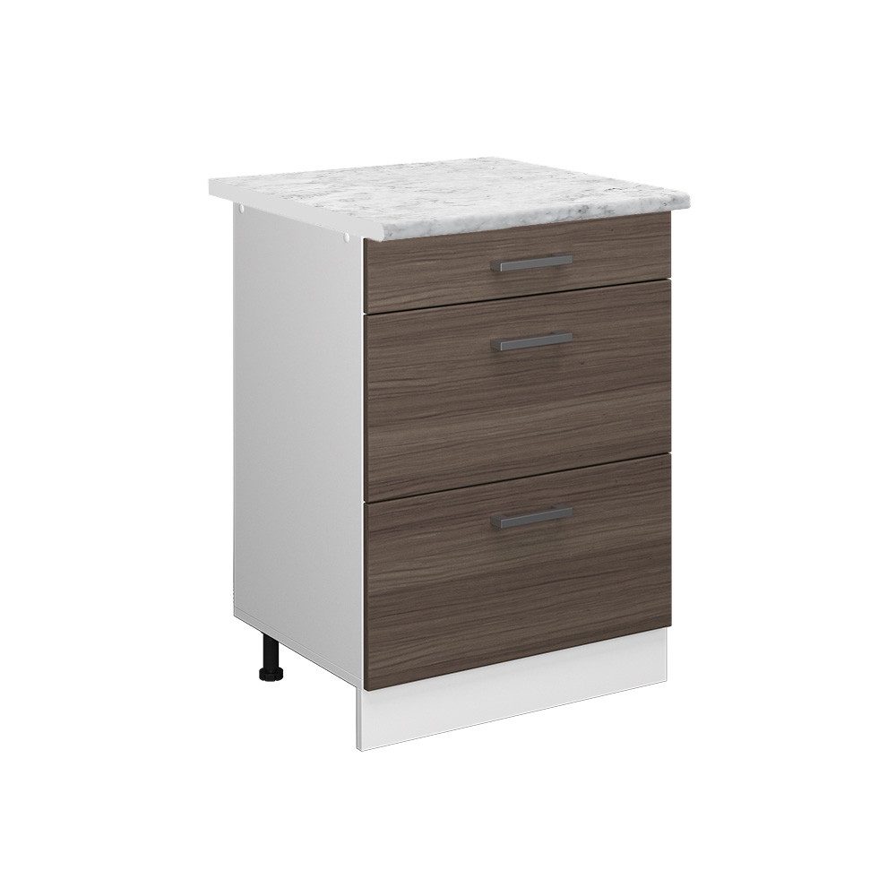 Vicco Unterschrank R-Line, Grau/Weiß, 60 cm günstig online kaufen