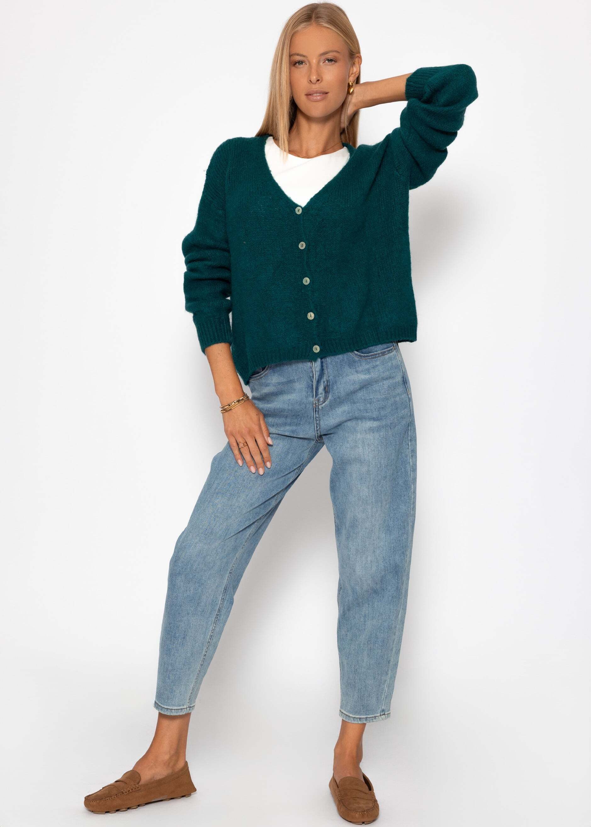 SASSYCLASSY Cardigan Cardigan mit V-Ausschnitt für günstig online kaufen