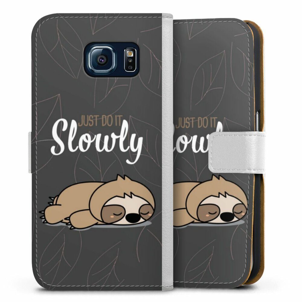 DeinDesign Handyhülle »lazy sunday Sprüche Faultier Just Do It Slowly