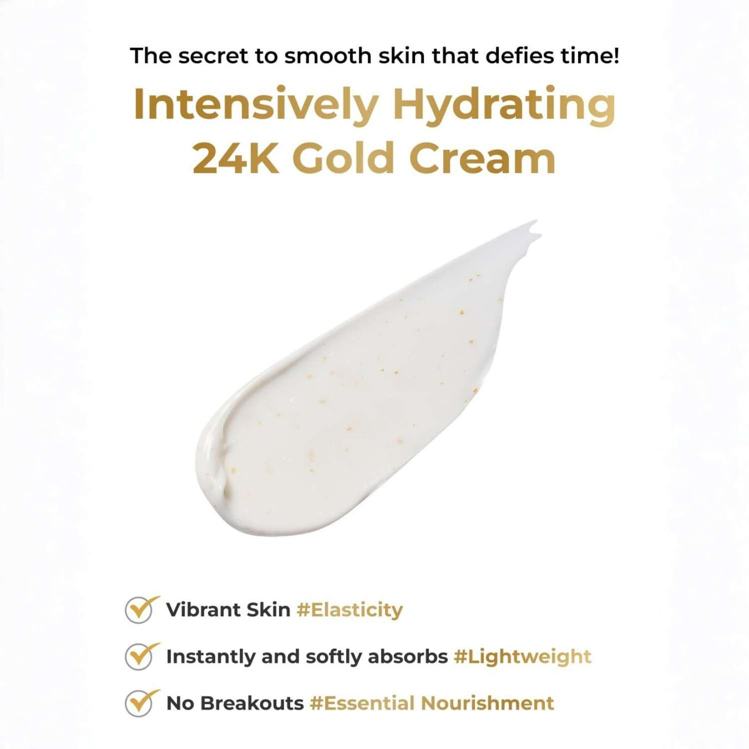 Beauty of Majesty Tagescreme Peptide Power Cream 50g – Koreanische Feuchtigkeitscreme mit Penta -Peptiden und 24K Gold, Niacinamid & Hyaluronsäure, K-Beauty Anti-Aging Tagescreme für alle Hauttypen