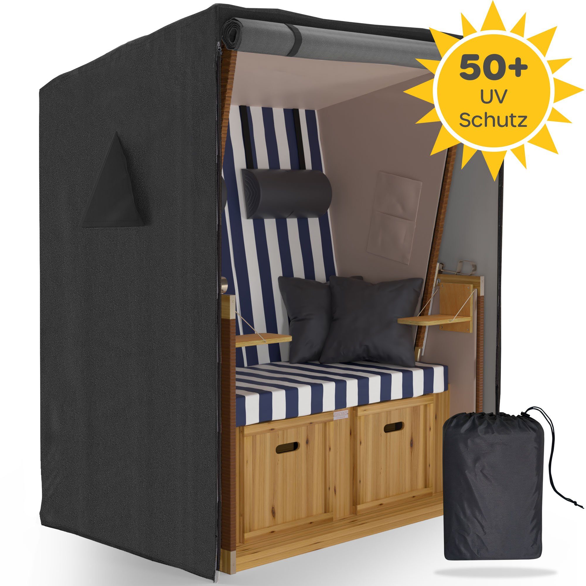 Sanzaro Strandkorb-Schutzhülle, winterfest mit 600D Oxford günstig online kaufen