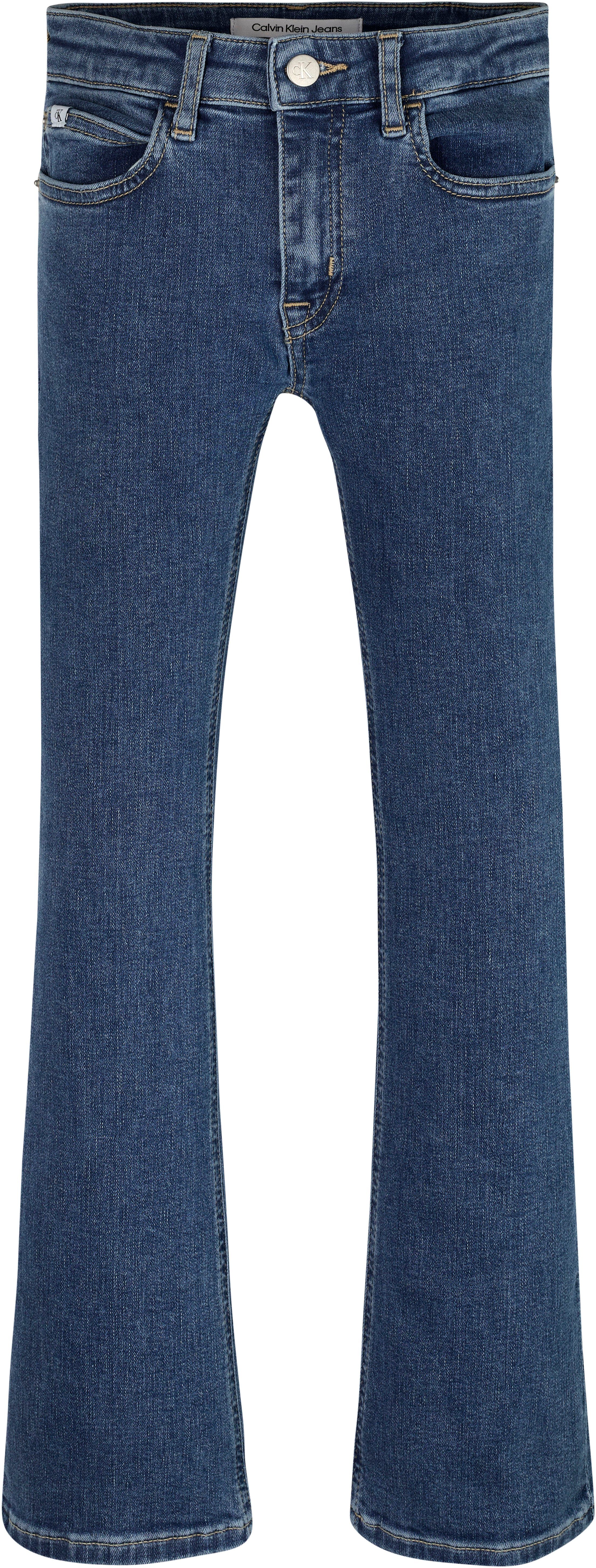 STRETCH Schlagjeans ESS Jeans BLUE Klein 5-Poket-Style Calvin im FLARE