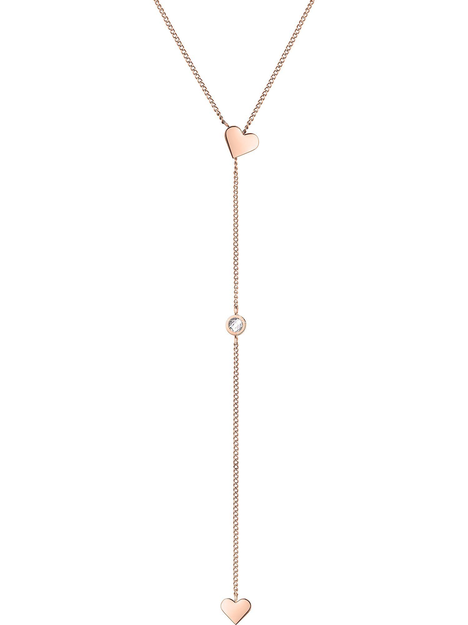 Edelstahlkette Tamaris Damen-Kette Edelstahl Herz