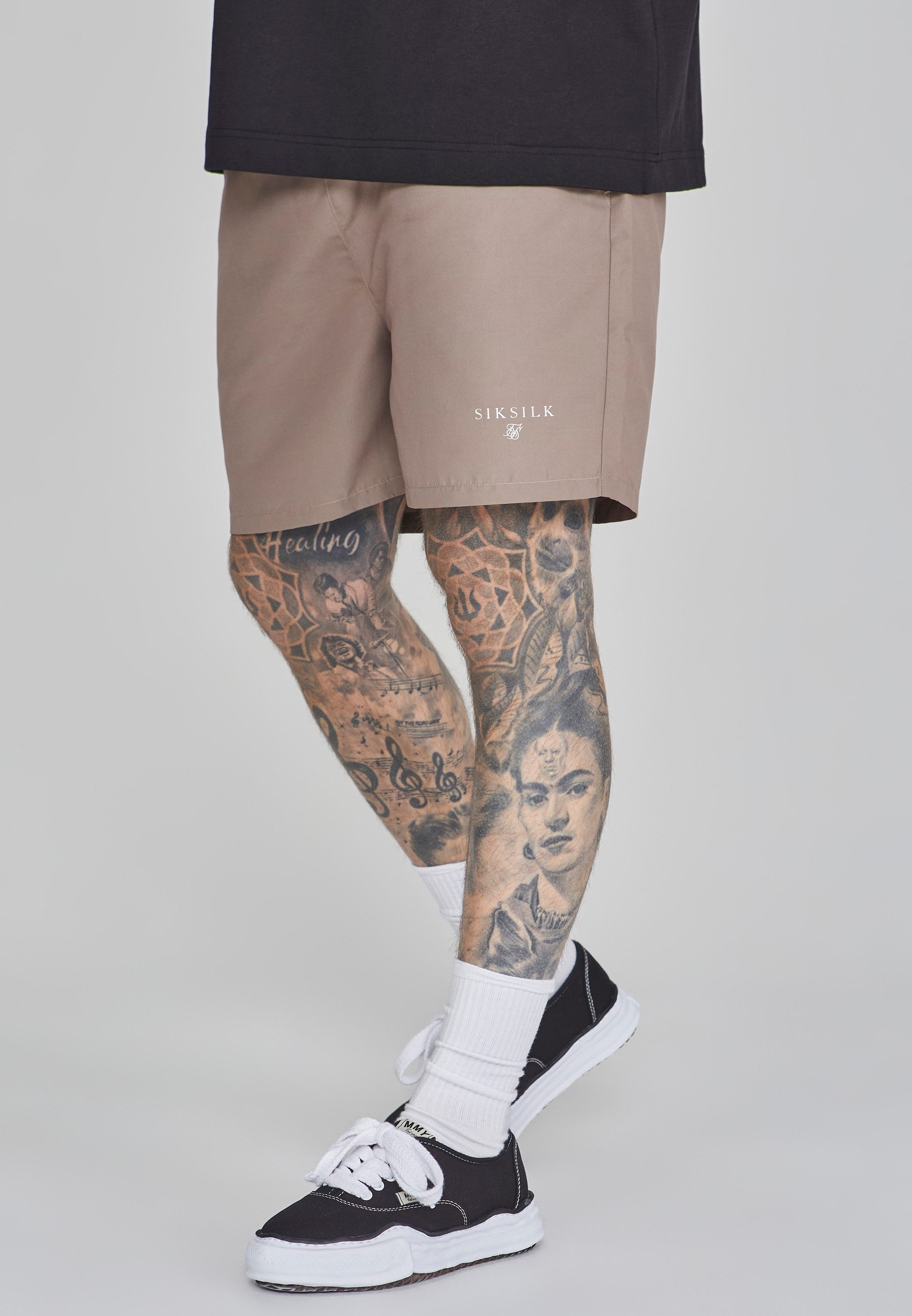 Badeshorts SikSilk Herren Braune Badeshorts