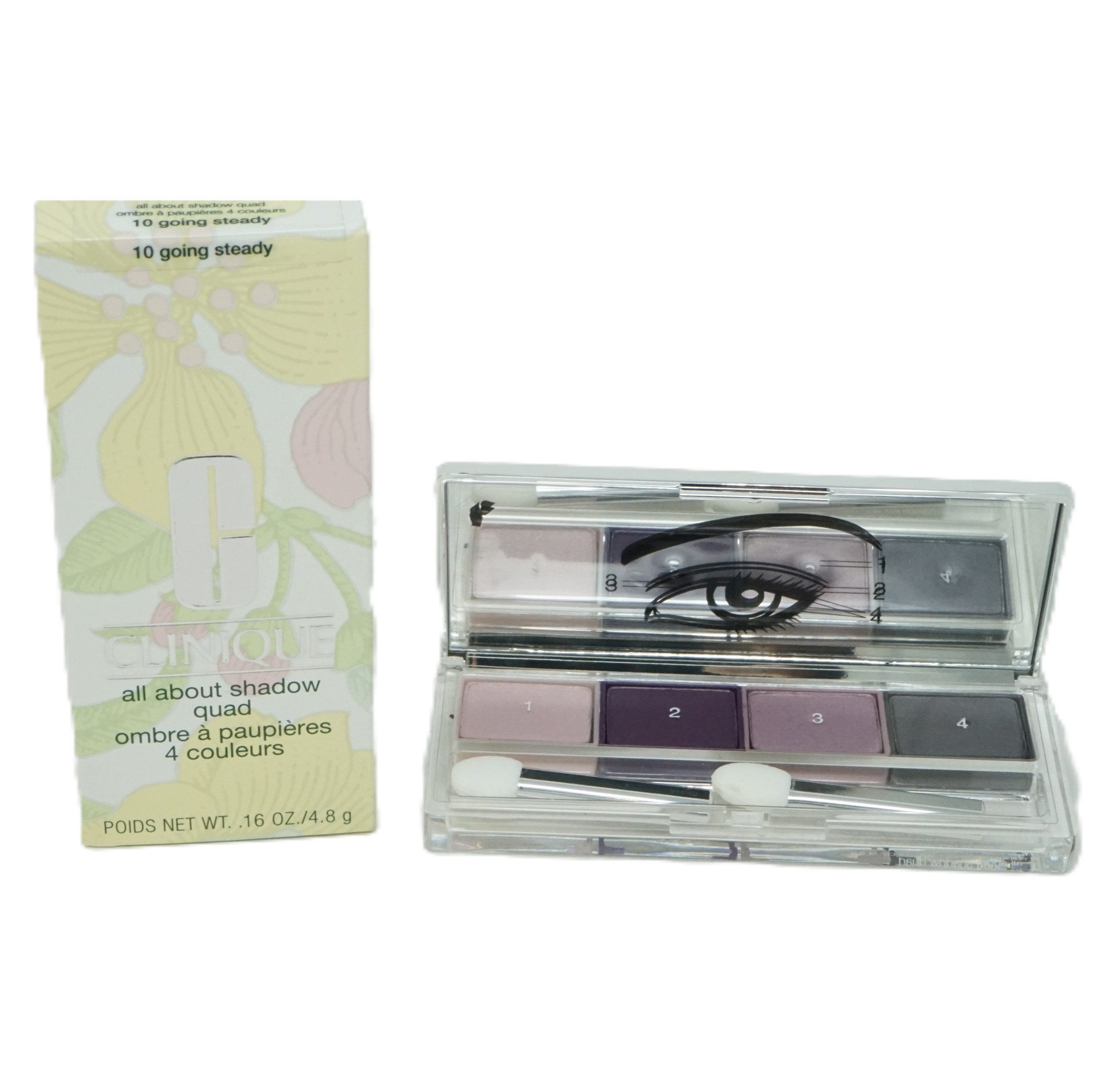 CLINIQUE Lidschatten Clinique all about shadow quad Lidschatten 10 4,8g