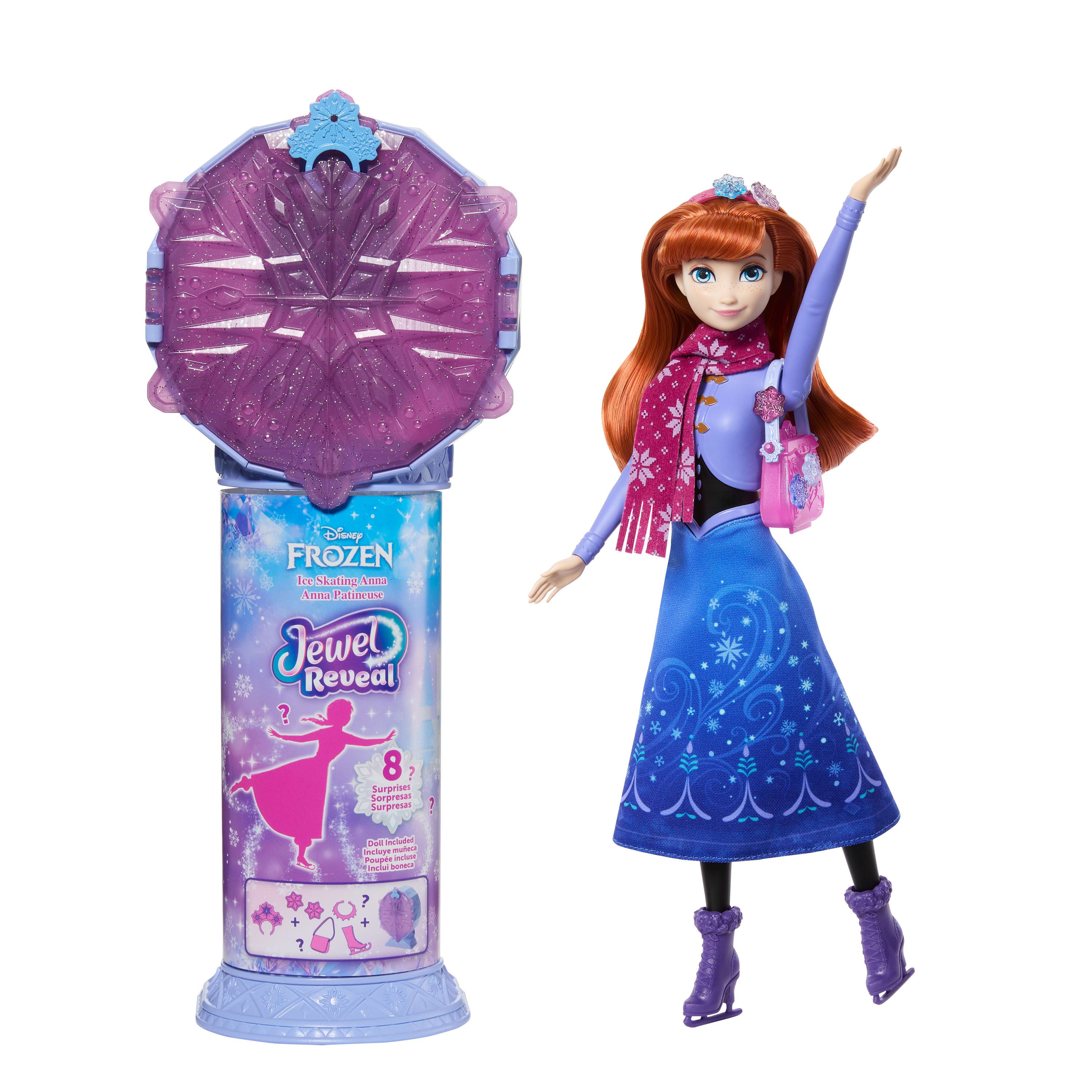 Mattel® Anziehpuppe Disney Die Eiskönigin Jewel Reveal, Eisläuferin Anna
