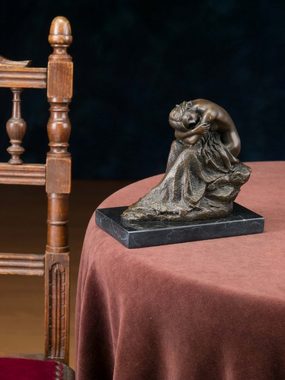 Aubaho Skulptur Bronzeskulptur Frau Erotik Akt erotische Kunst Bronzestatue Bronze Ant