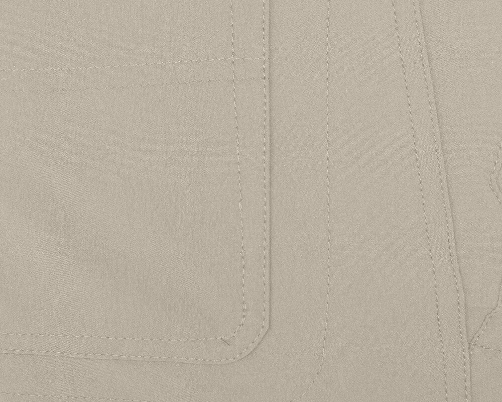 Bergson Outdoorhose REDWOOD BERMUDA Herren Wandershorts, vielseitig, pflegeleicht, Normalgrößen, beige