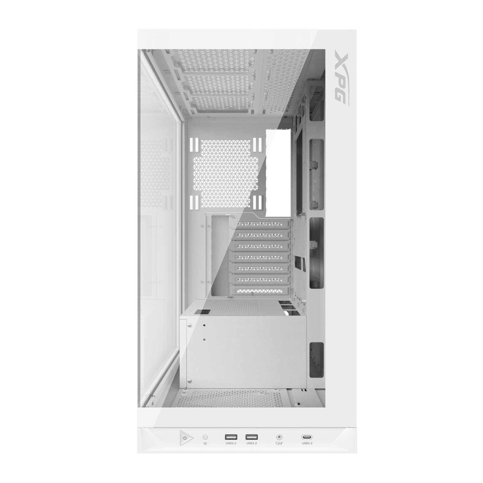 ADATA PC-Gehäuse XPG INVADER X MINI, White, ATX Mid Tower, 3x 3.5”