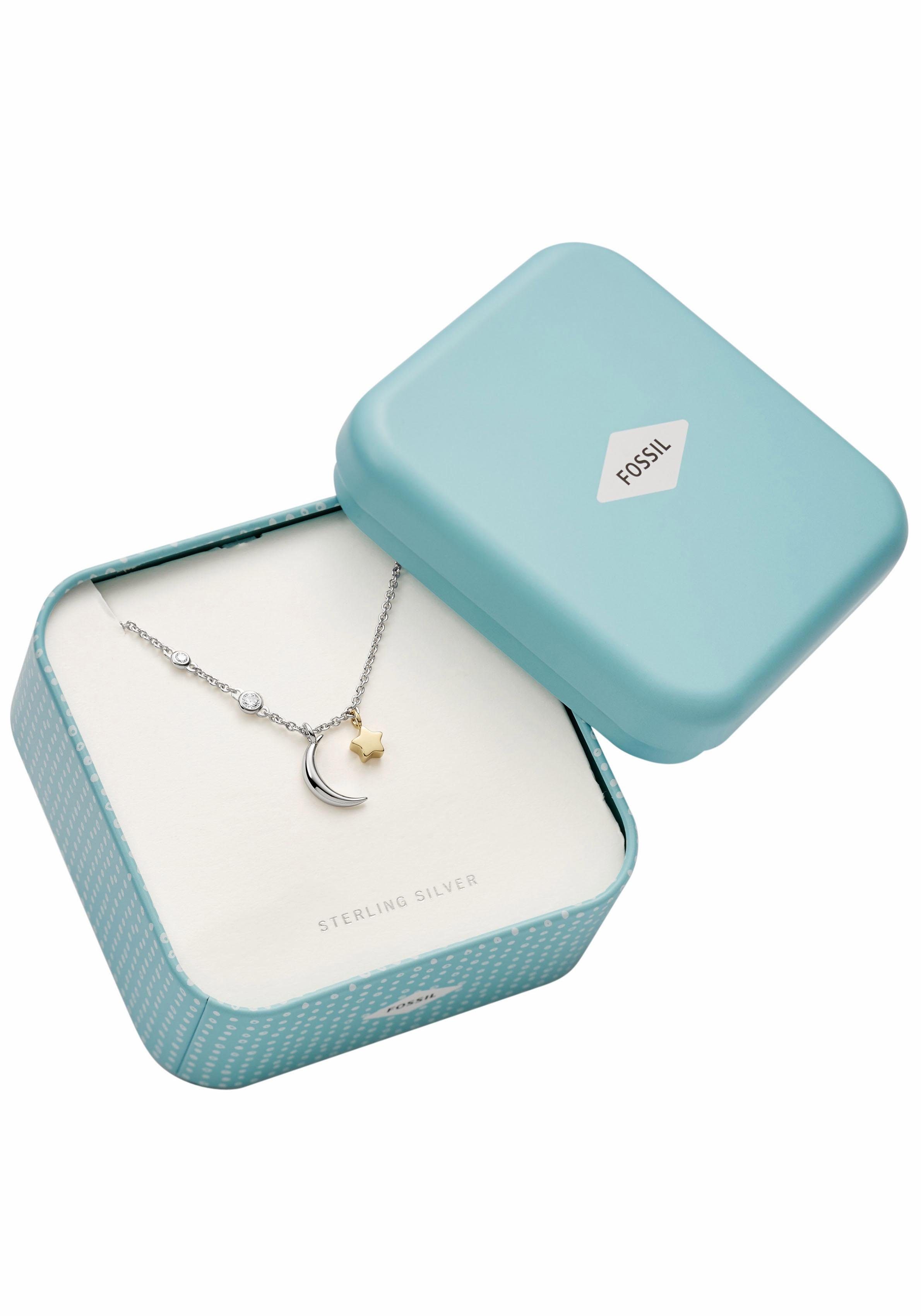 Kette mit Anhänger Halbmond Sterne, JFS00432998