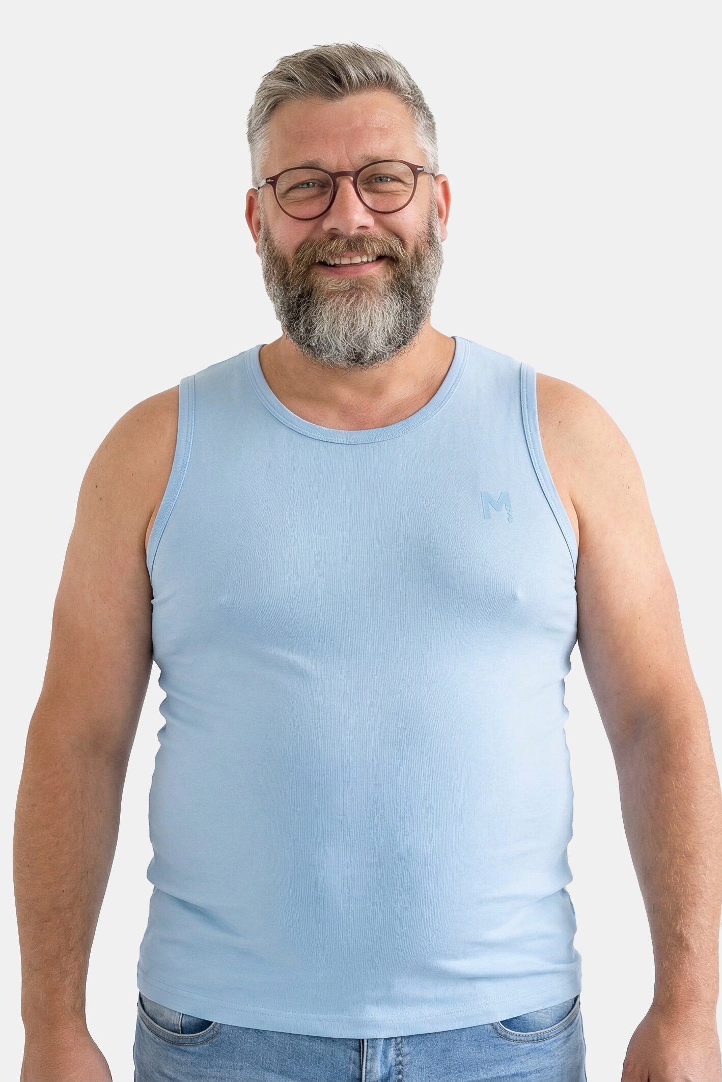 T-Shirt Tanktop Basic Rundhals