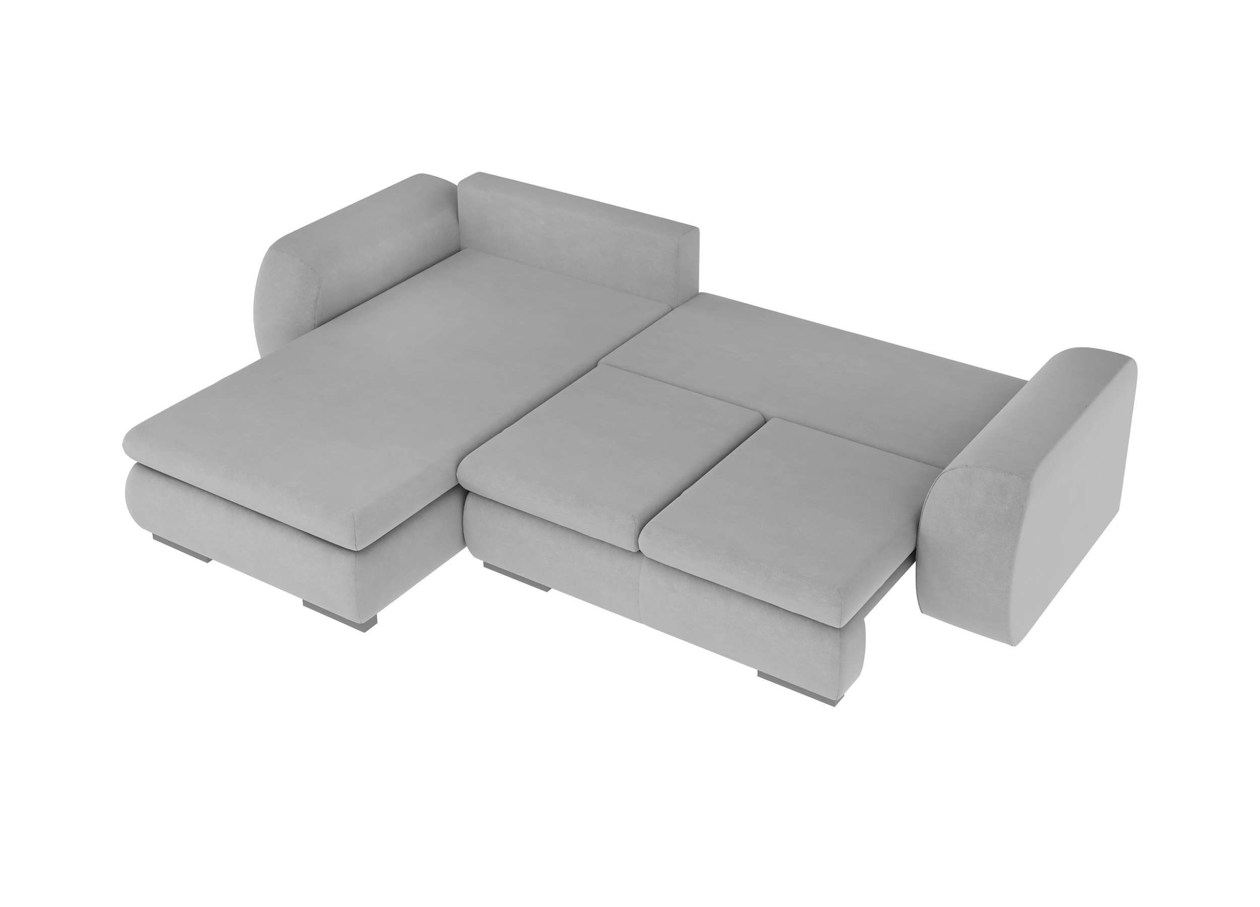 Stylefy Ecksofa Salturo, oder Raum Bettfunktion, mit L-Form, links im mane Wellenfederung, rechts mit Eckcouch, Modern frei Bettkasten stellbar, und Design bestellbar