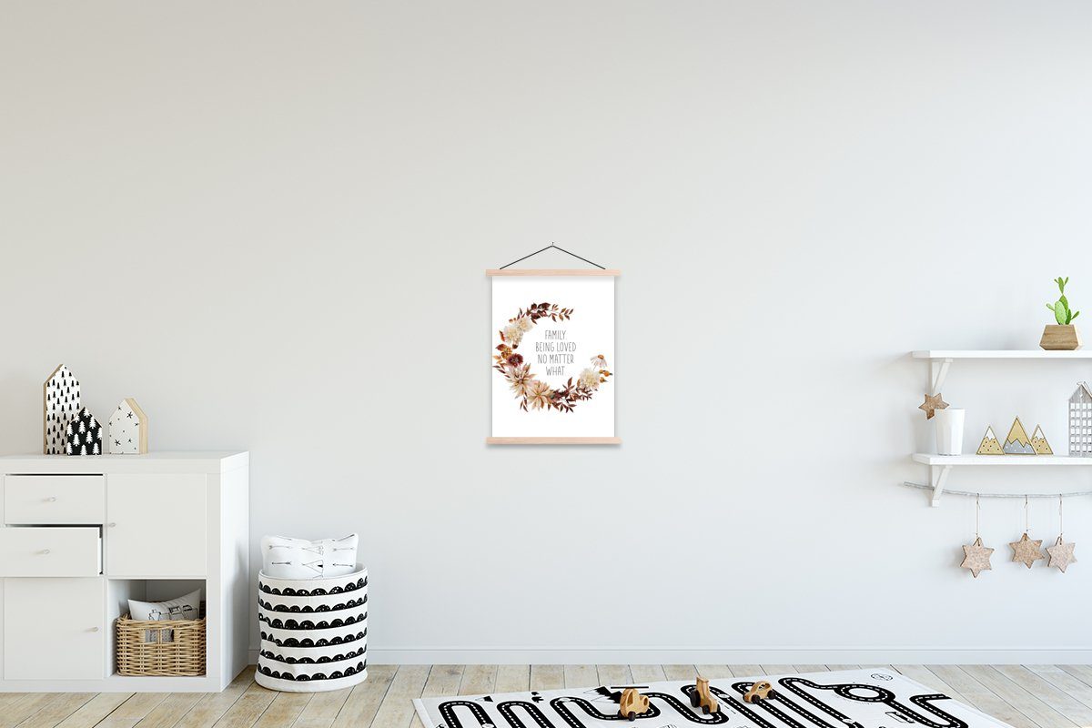 MuchoWow Poster Zitate Familie Sprichwörter Die Familie wird