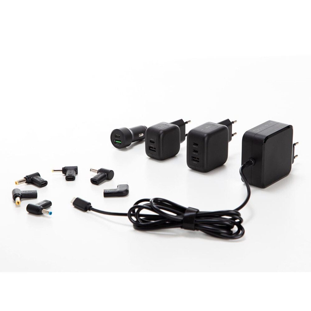 HQ POWER Set mit 6 Stück USB-C zu Laptop-Steckern - HP, Dell, Acer, Lenovo, Asu Smartphone-Ladegerät (1-tlg)