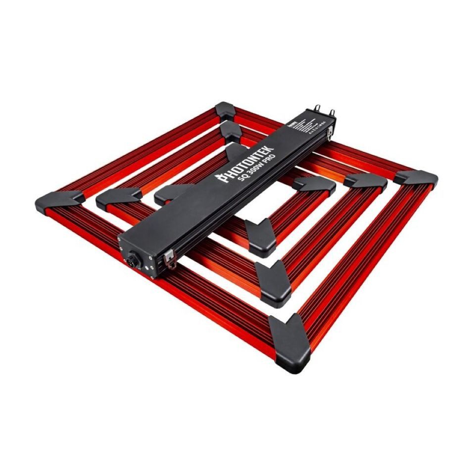 Photontek Pflanzenlampe LED Growlampe, SQ300W Pro, Vollspektrum (Weiß, Rot, Far Red), Kompatibel mit Lumatek Digital Panel Plus
