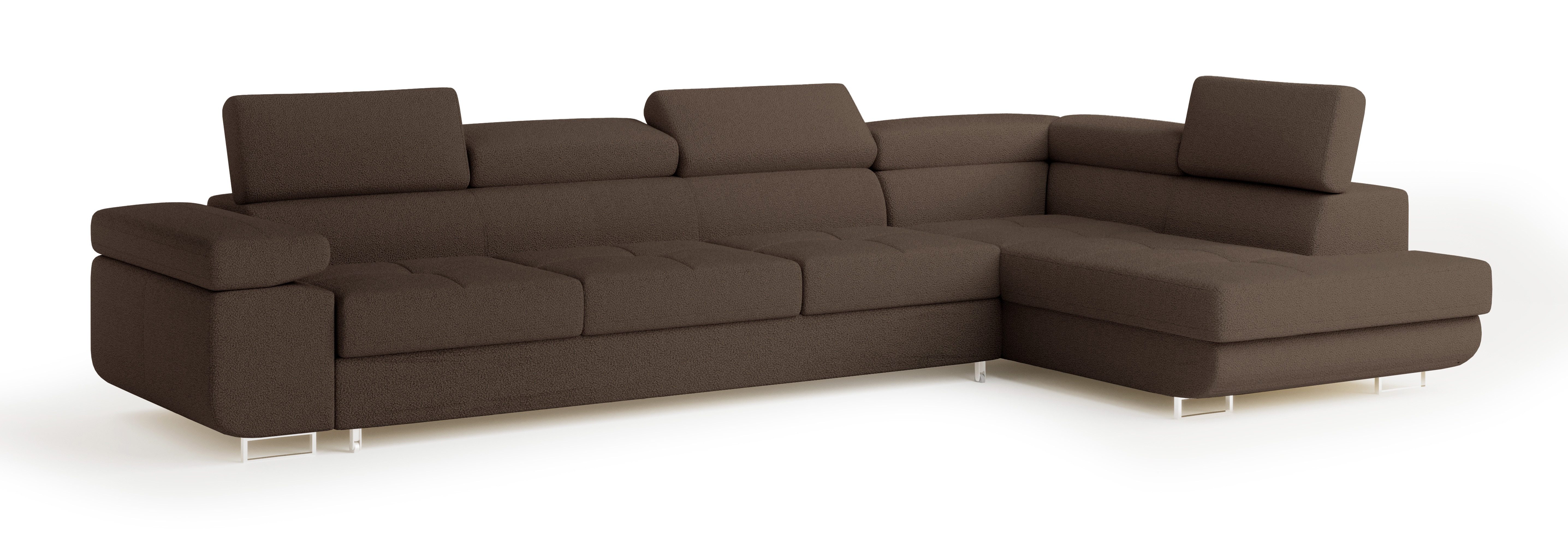 Masseno Ecksofa VICENTE mit Schlaffunktion L-Form, Sofa mit Bettkasten günstig online kaufen