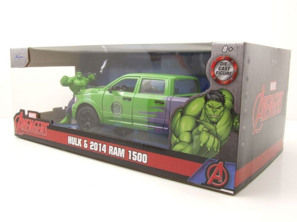 grün Ram Modellauto 1:24 1500 Pick Up Hulk Maßstab Figur lila mit JADA 2014 Modellauto Jada, 1:24