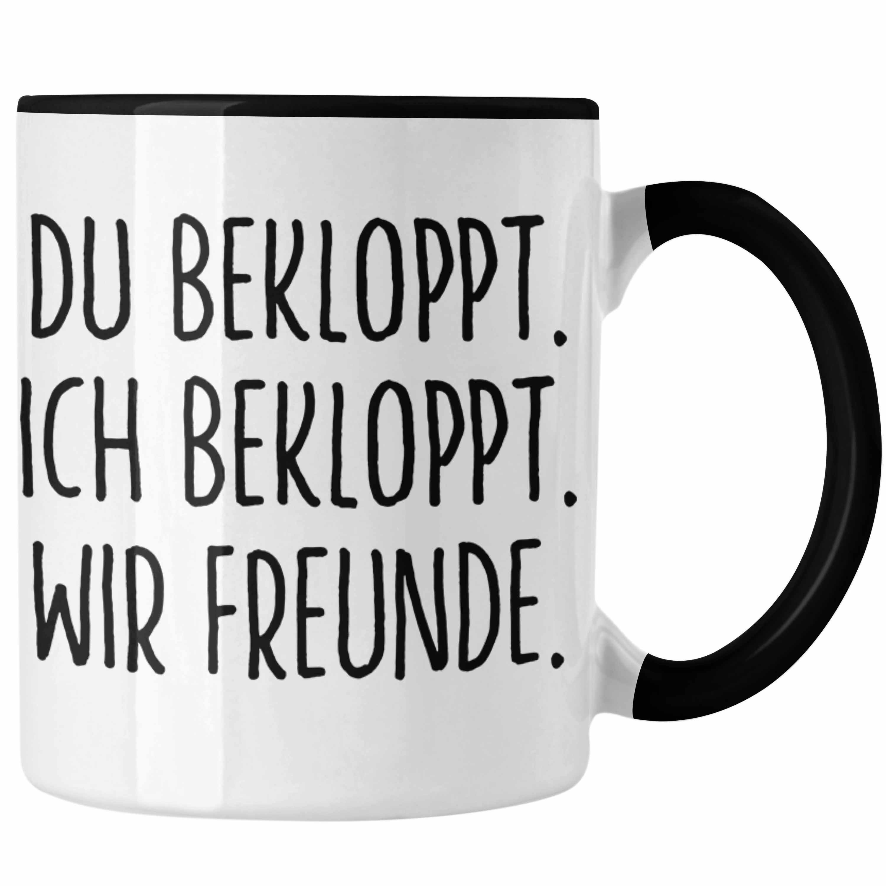 Freund Freunde BFF Beste Freundin Beste Geburtstag - Schwarz Tasse Freundin Spruch Allerbeste Geschenk Kaffeetasse Trendation Freundinnen Geschenkidee Trendation Tasse