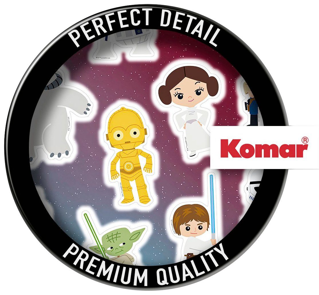 Komar Wandtattoo Star Wars Little Heroes - Größe 50 x 70 cm (15 St), selbstklebend, Wandsticker, Kinderzimmer
