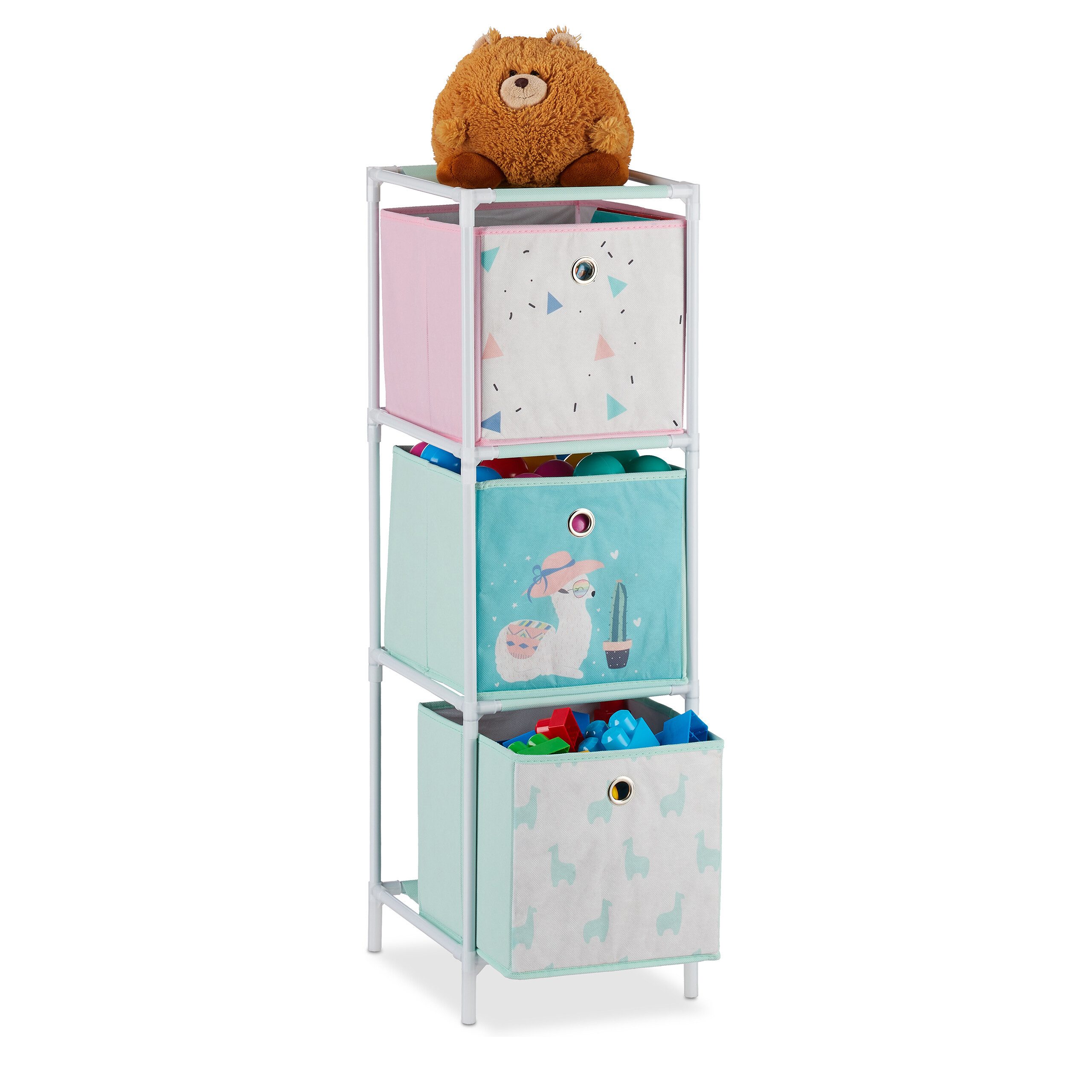 relaxdays Kinderregal Lama mit Boxe, 3 günstig online kaufen
