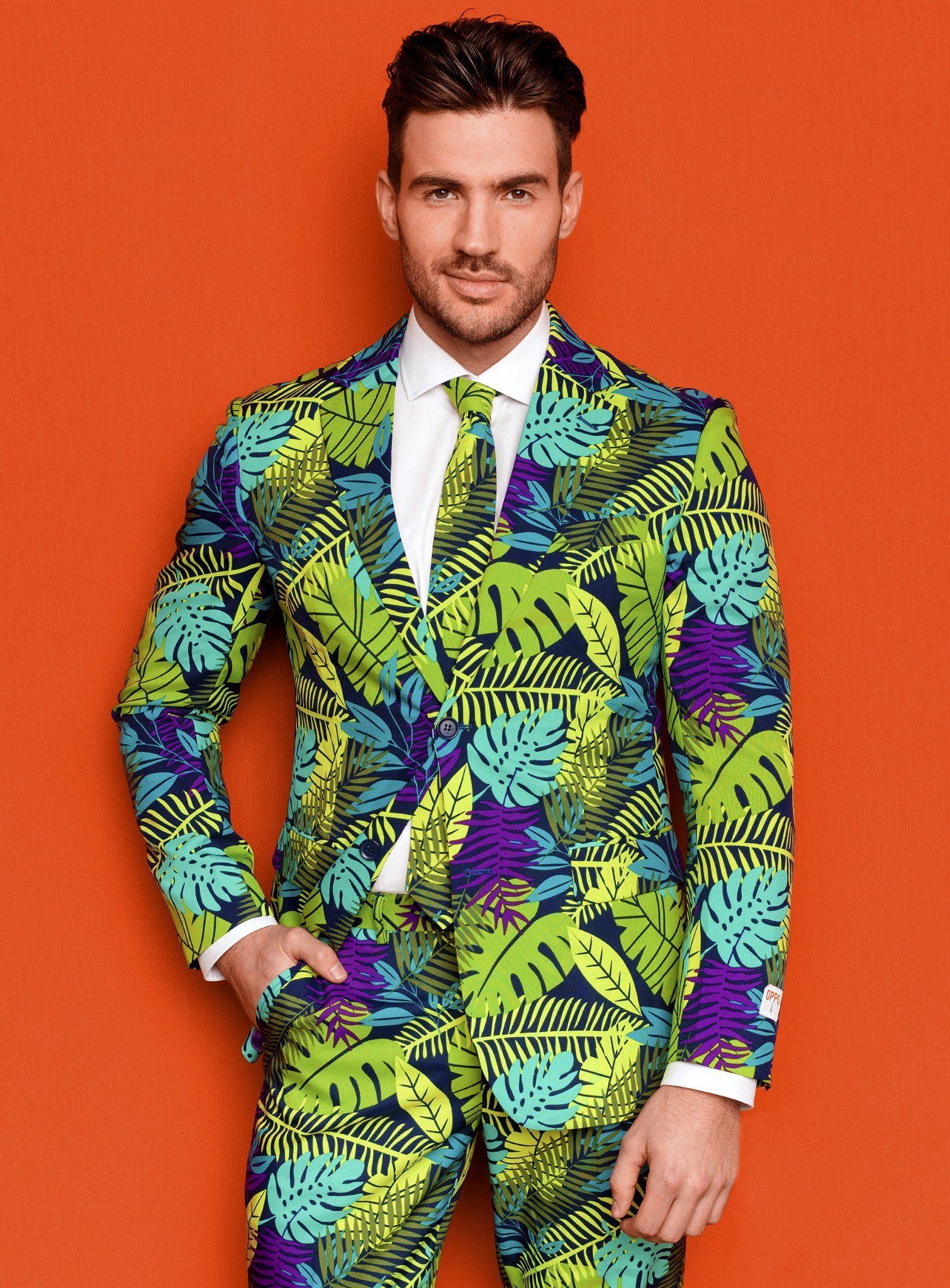 Opposuits Kostüm Juicy Jungle, Ausgefallene Anzüge für coole Männer