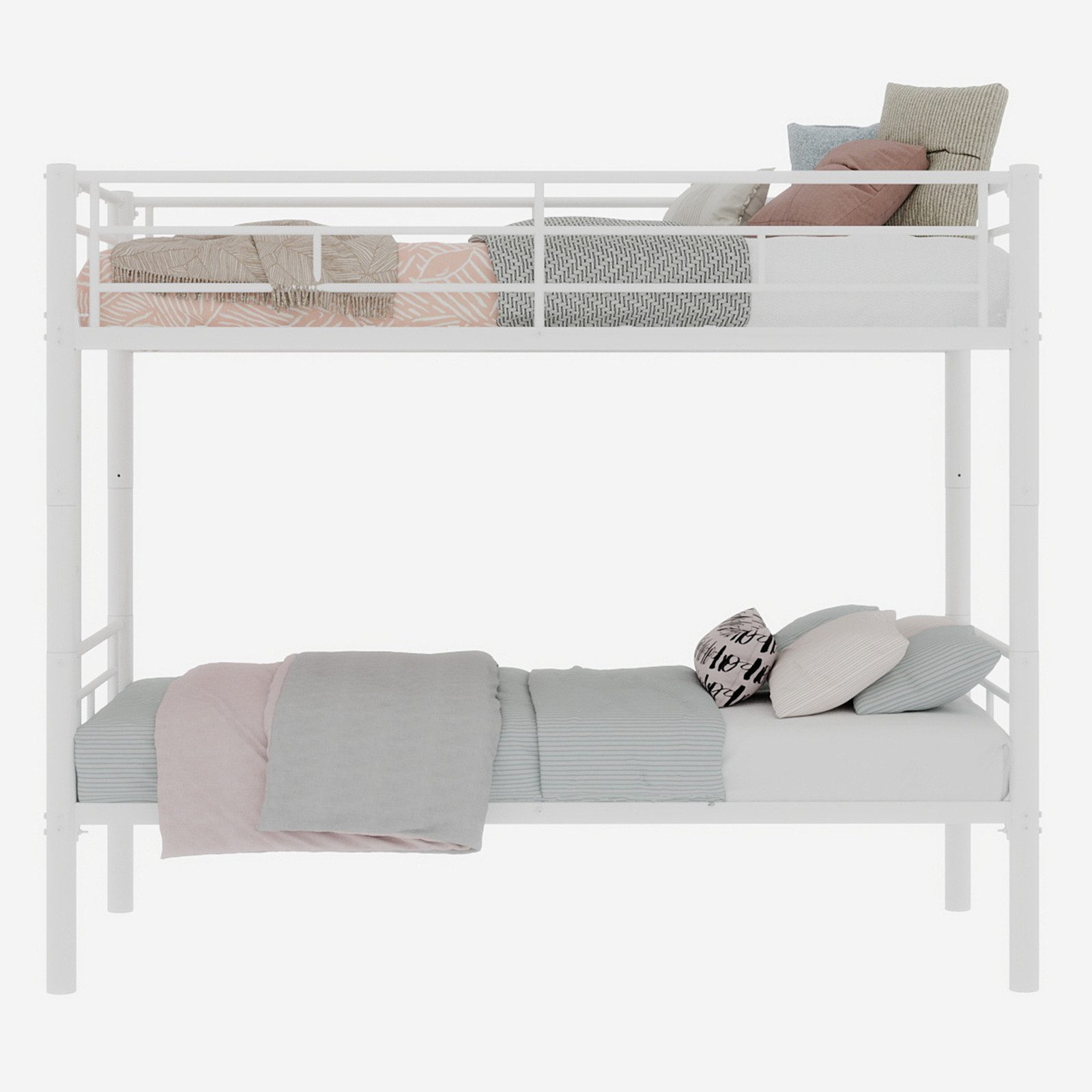 BlingBin Etagenbett Jugendbett Kinderbett (1-St., Mit Leiter und Geländer), günstig online kaufen