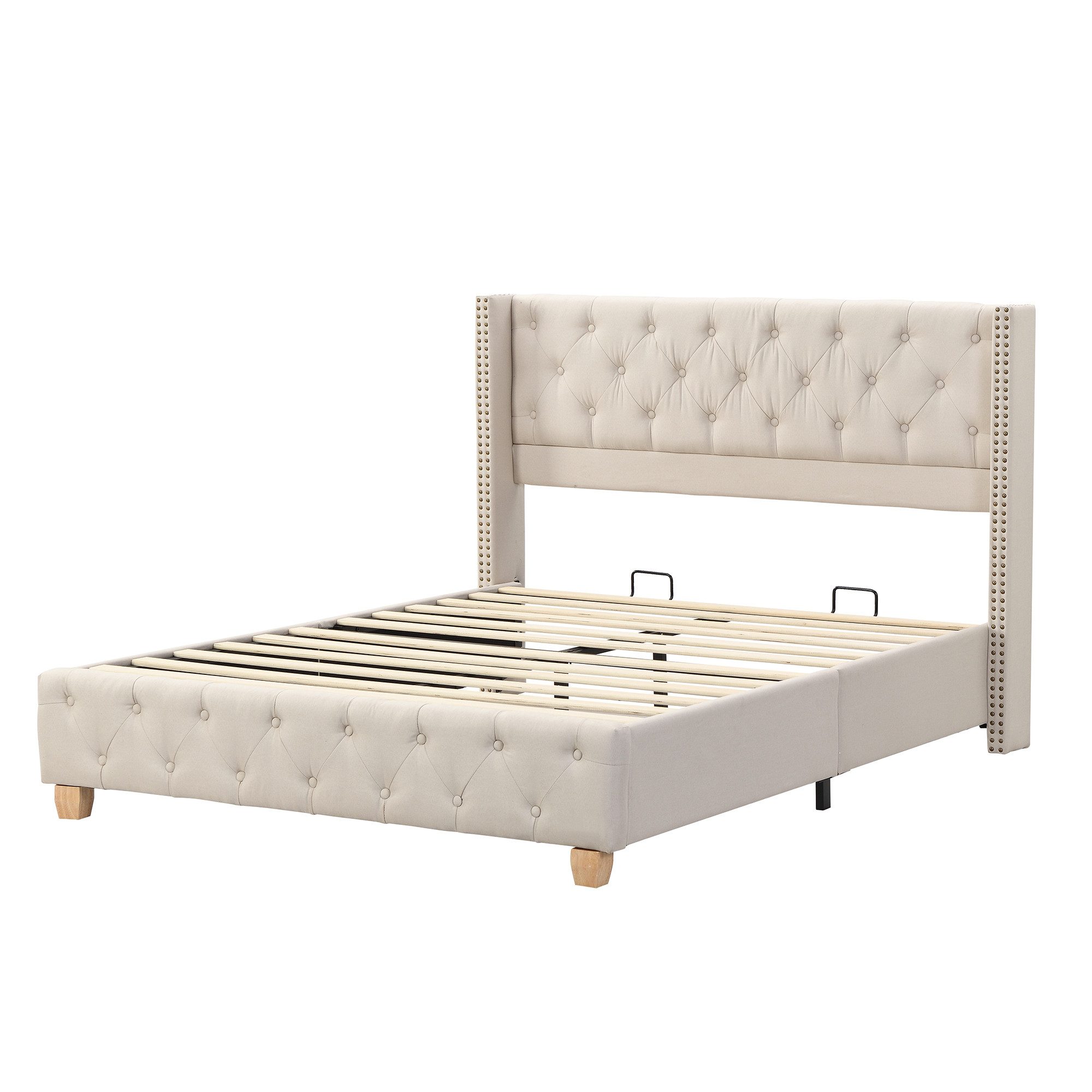 SOFTWEARY Polsterbett (Doppelbett mit Kopfteil und günstig online kaufen