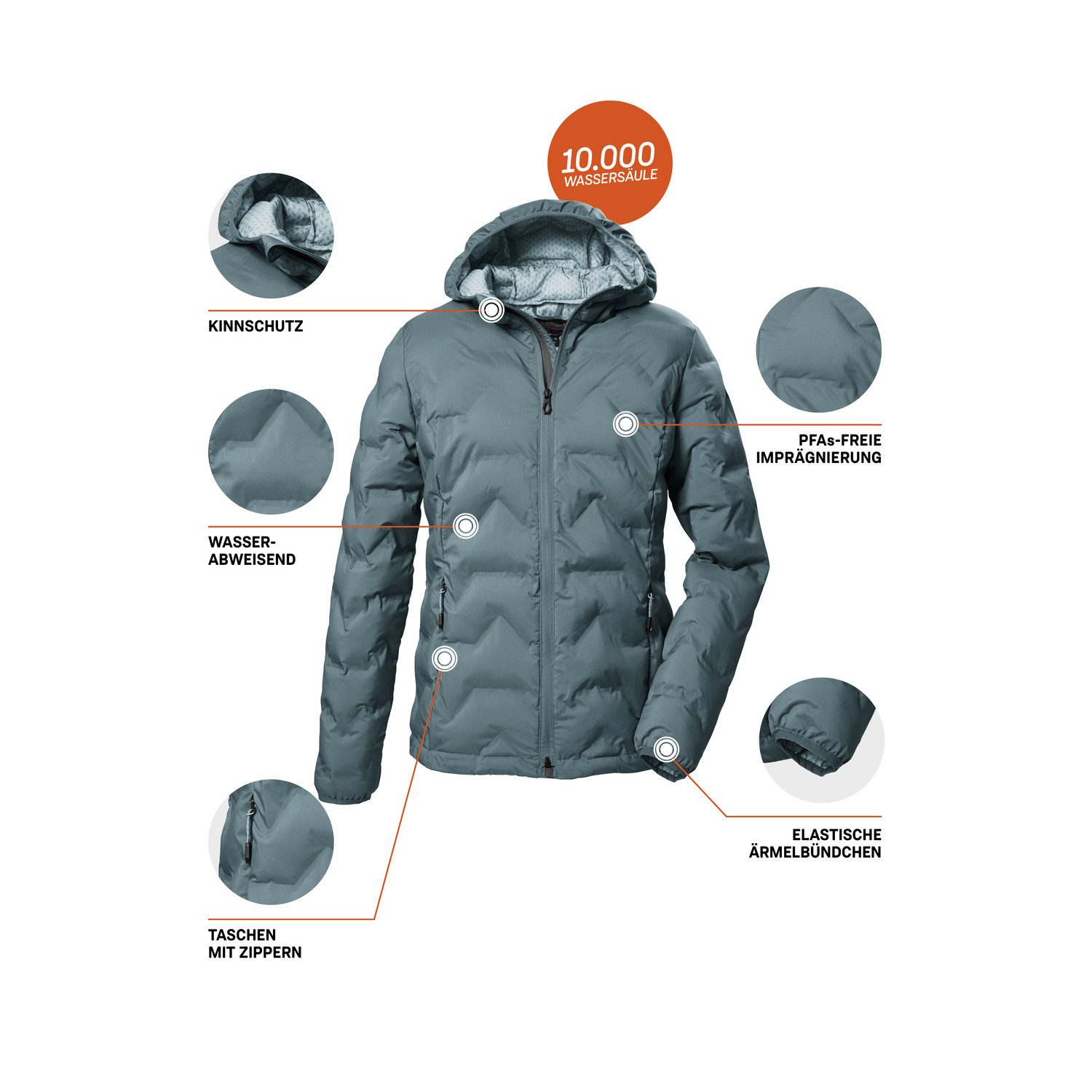 Killtec Funktionsjacke Steppjacke KOW 8 WMN QLTD JCKT