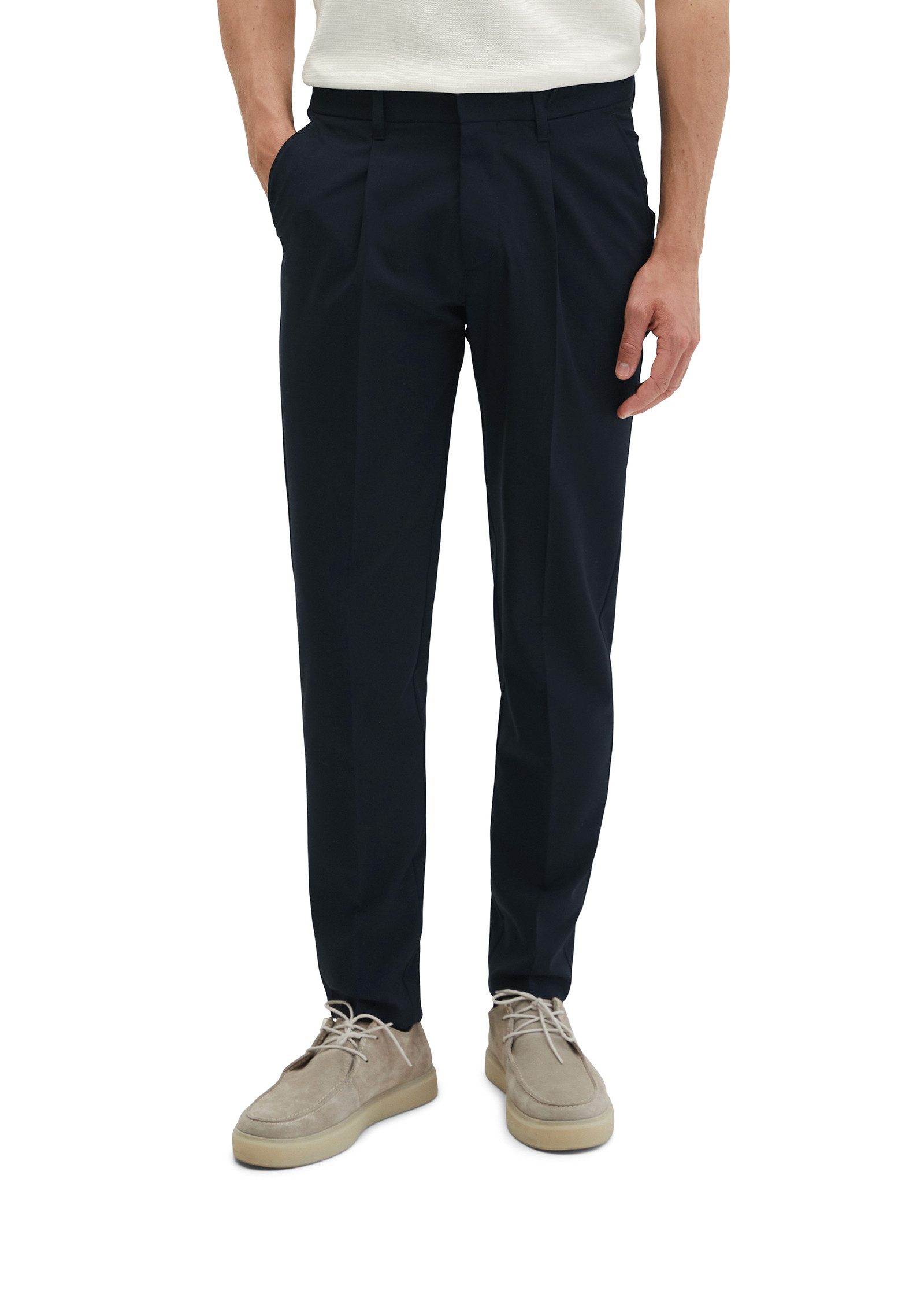 Marc O'Polo Chinohose aus leichtem Technical Wool Blend