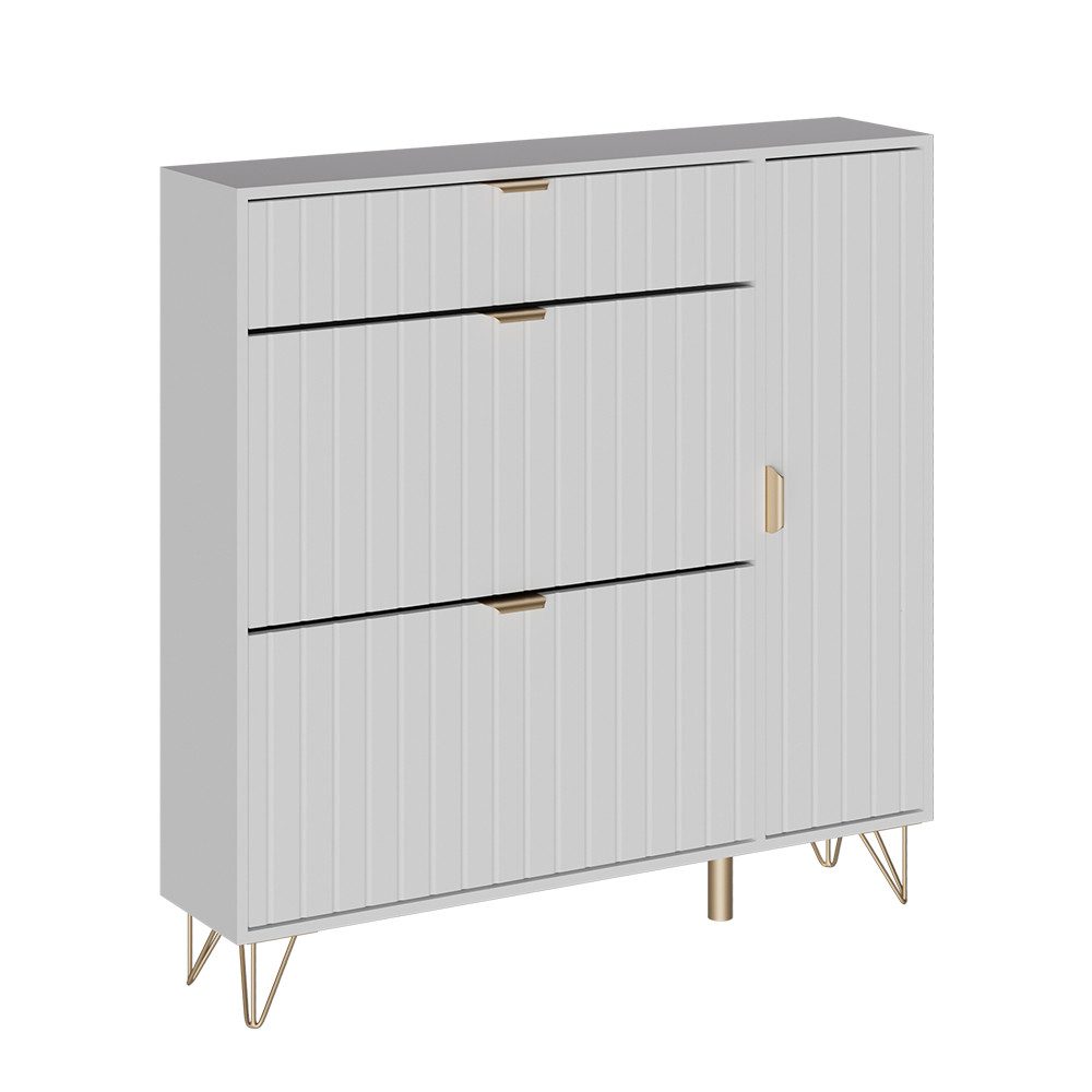Vicco Schuhschrank Helge, Weiß, 108 x 107.5 cm (1-St) günstig online kaufen
