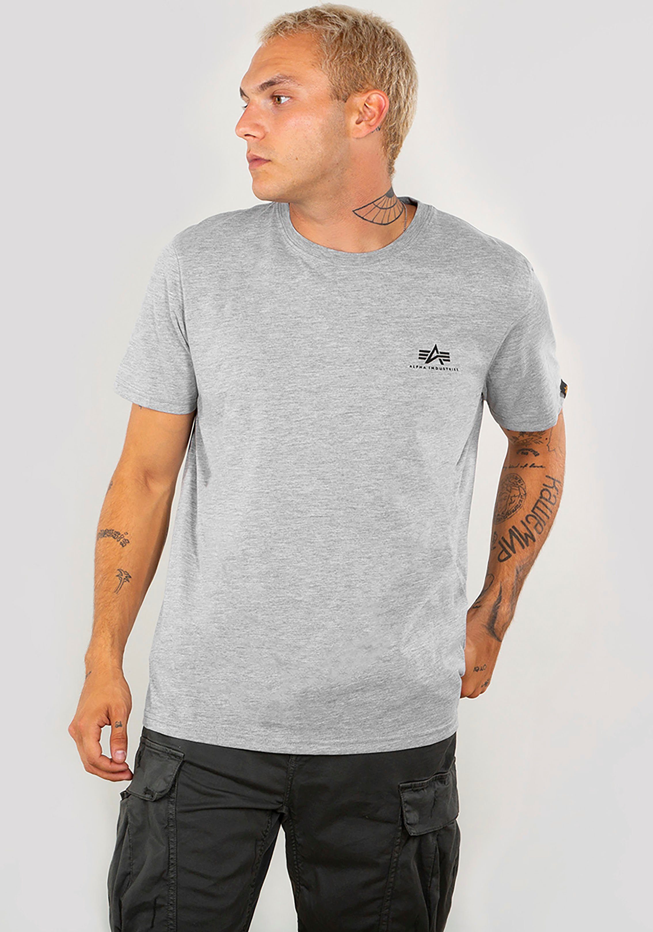 Alpha Industries Rundhalsshirt BASIC T SMALL LOGO