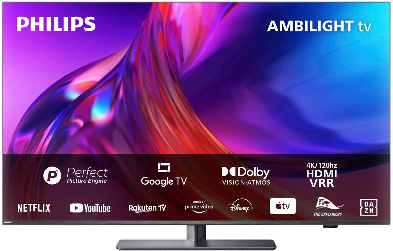 HD, LED-Fernseher TV, Google TV, Philips Zoll, 43PUS8808/12 Ultra Android (108 cm/43 4K