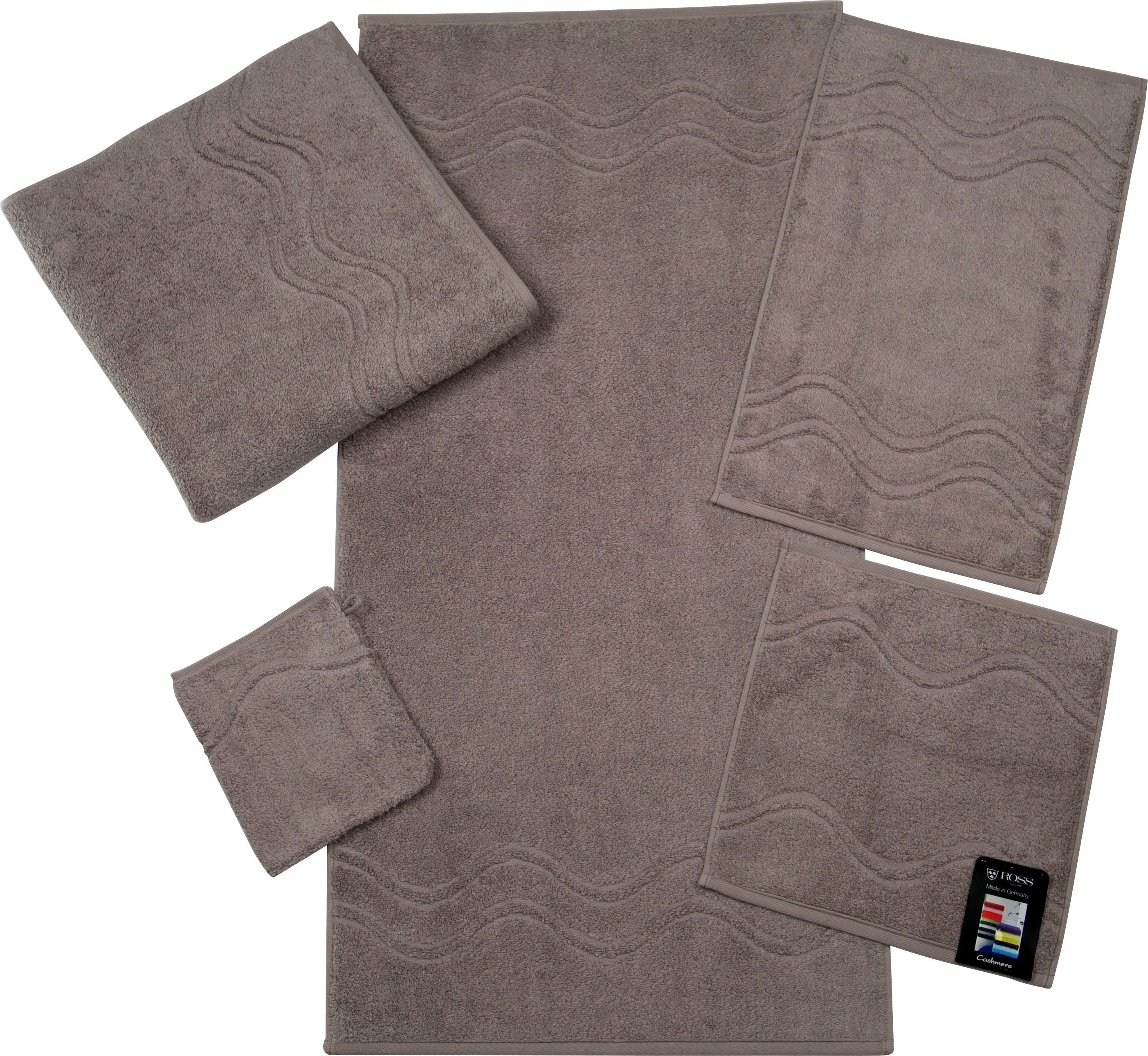 ROSS Seiftuch Cashmere feeling (6-tlg), mit Wellen-Bordüre flanell